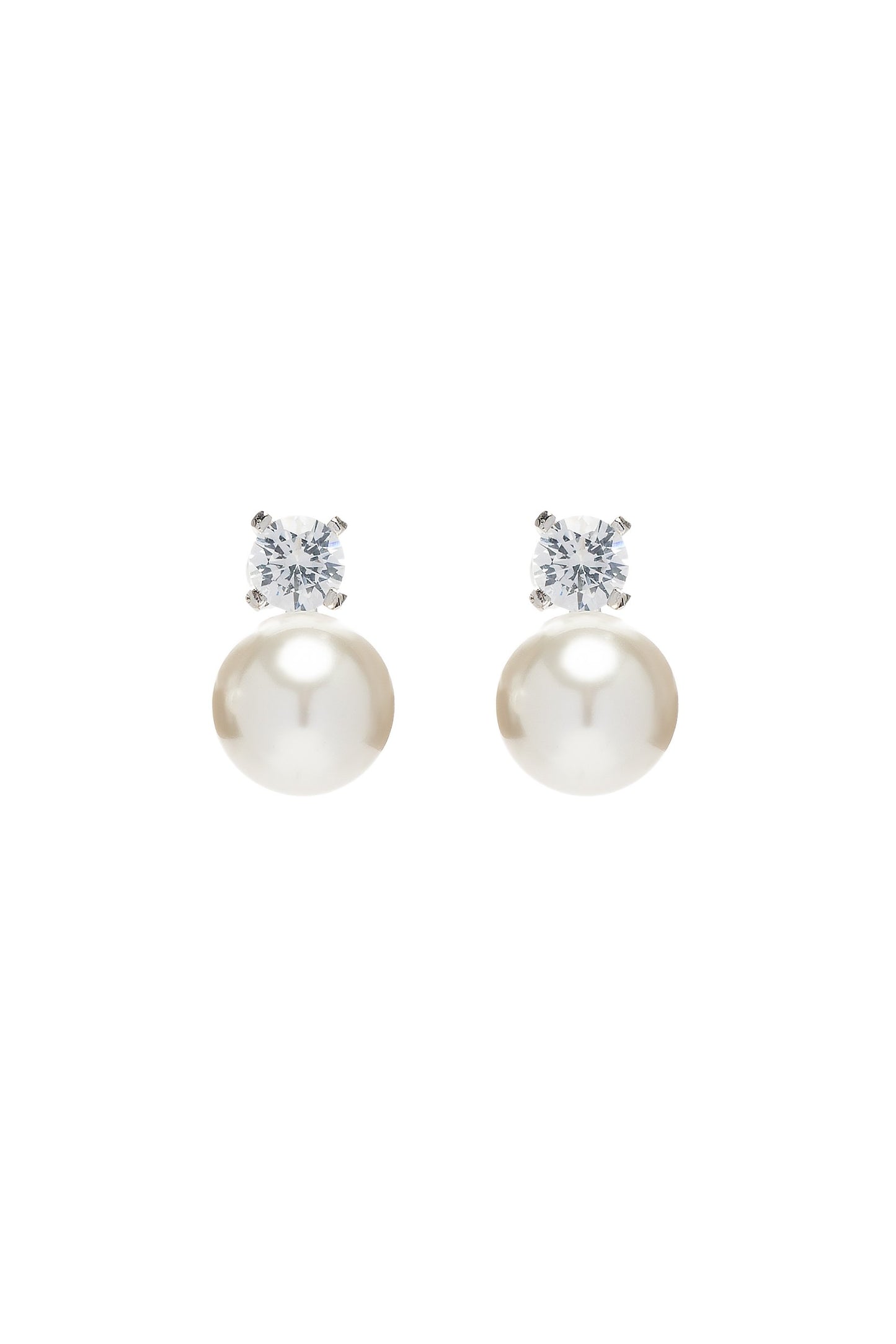 Alloy Earrings with Imitation Pearl CE0135