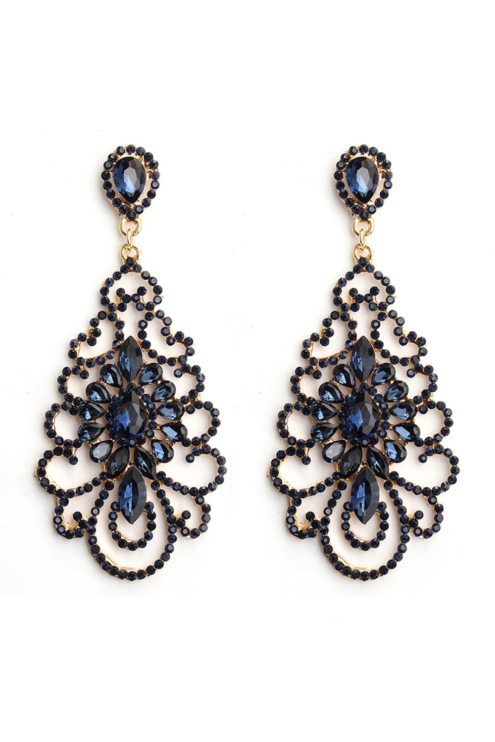 Alloy Earrings with Rhinestone CE0138