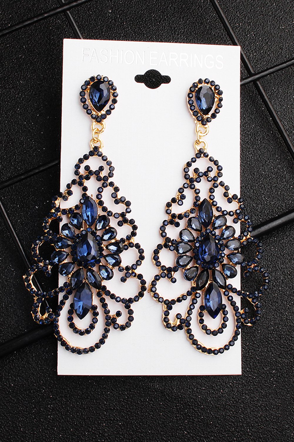 Alloy Earrings with Rhinestone CE0138