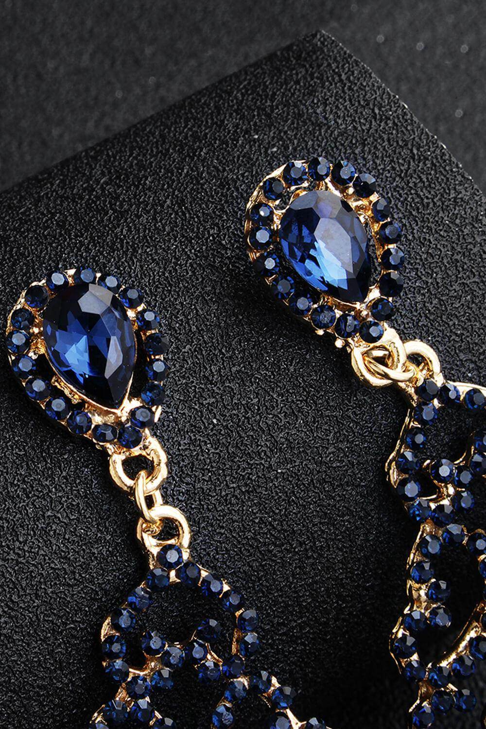 Alloy Earrings with Rhinestone CE0138 - COCOMELODY