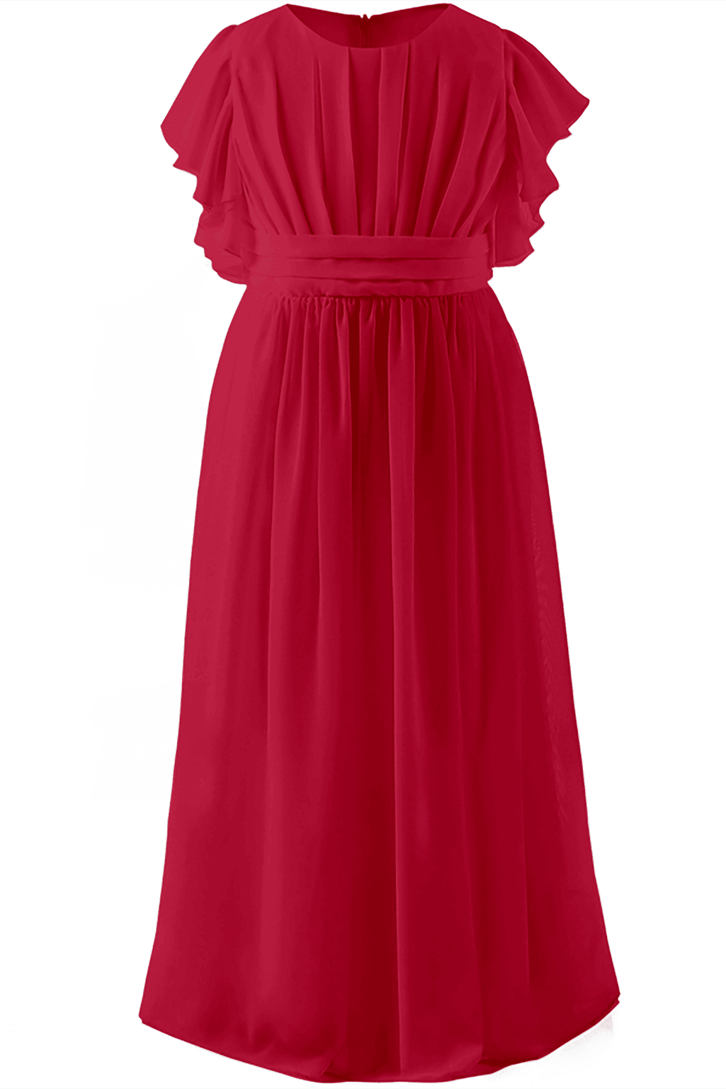 A-Line Floor Length Chiffon Flower Girl Dress CF0296 - COCOMELODY