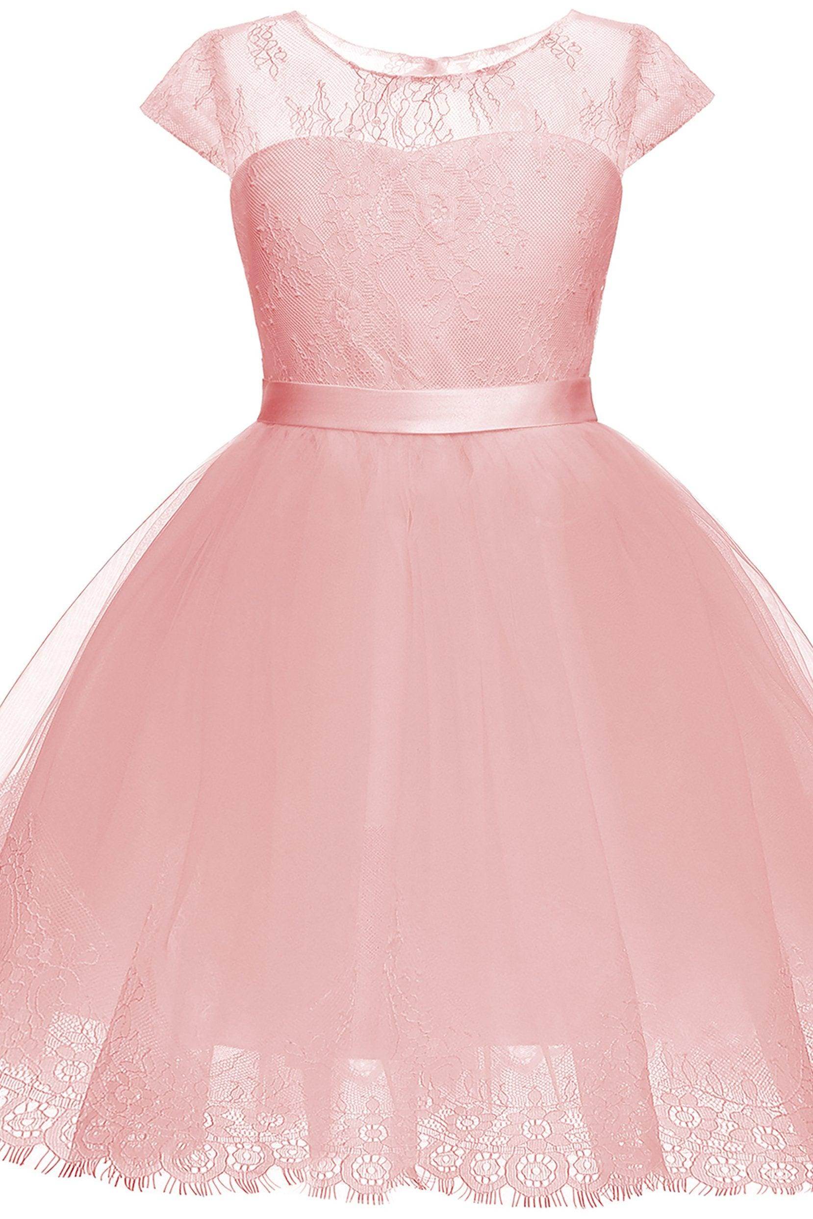 A-Line Knee Length Tulle Lace Flower Girl Dress COCOMELODY CF0307, 7 Days / Black / 10 A-Line Knee Length Tulle Lace Flower Girl Dress COCOMELODY CF0307, 7 Days / Black / 10
