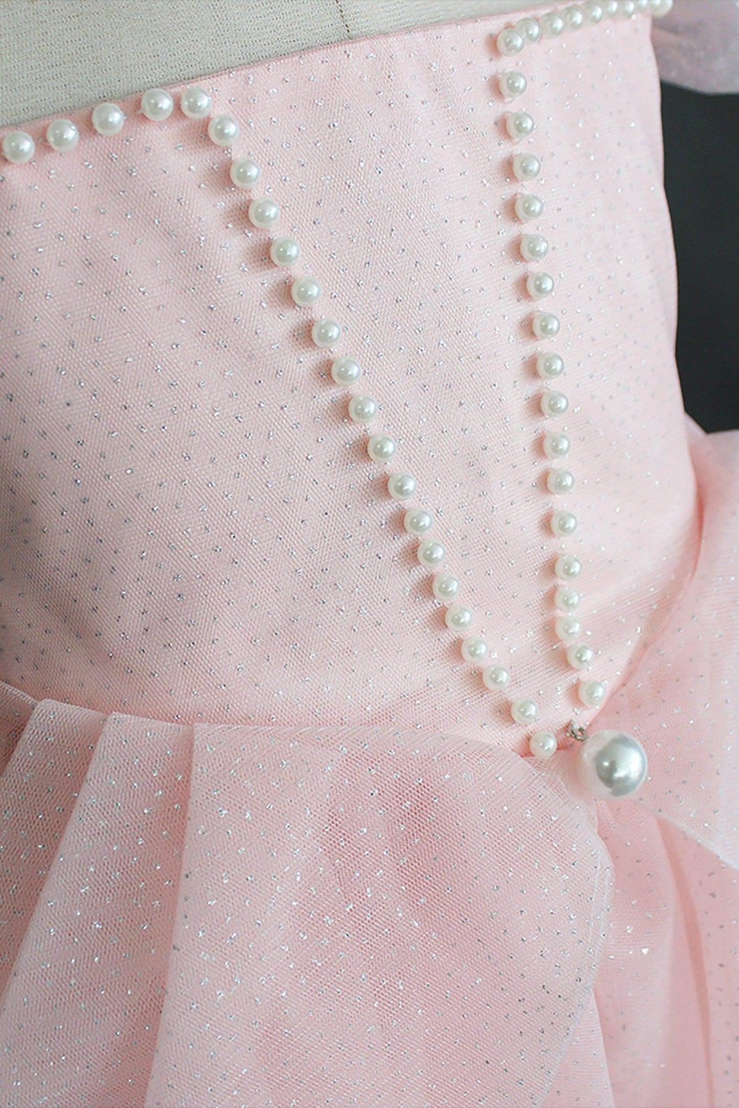 A-Line Knee Length Tulle Lace Flower Girl Dress CF0309 - COCOMELODY