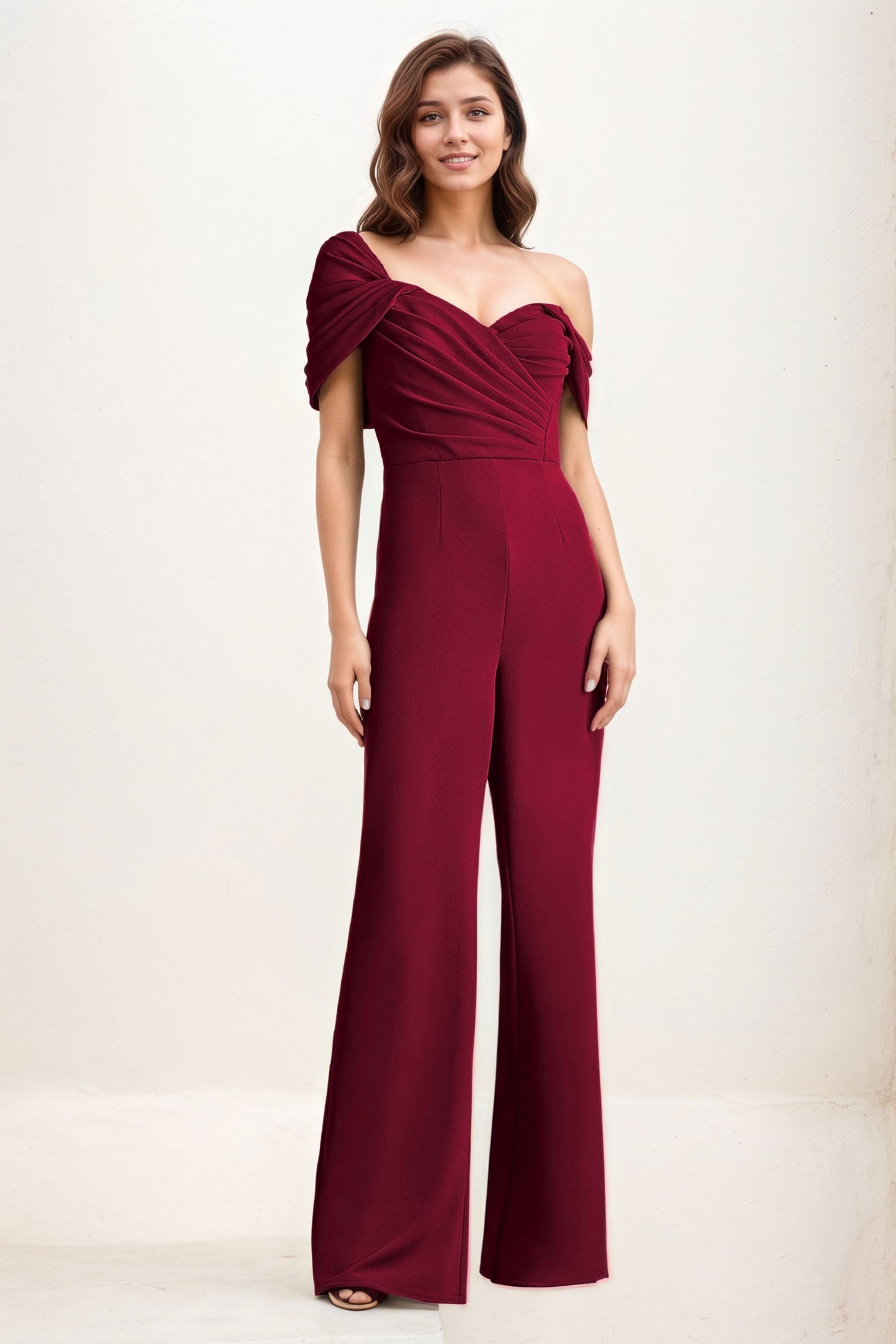 Jumpsuit Maxi Elastic Cloth Wedding Guest Dress CG0276