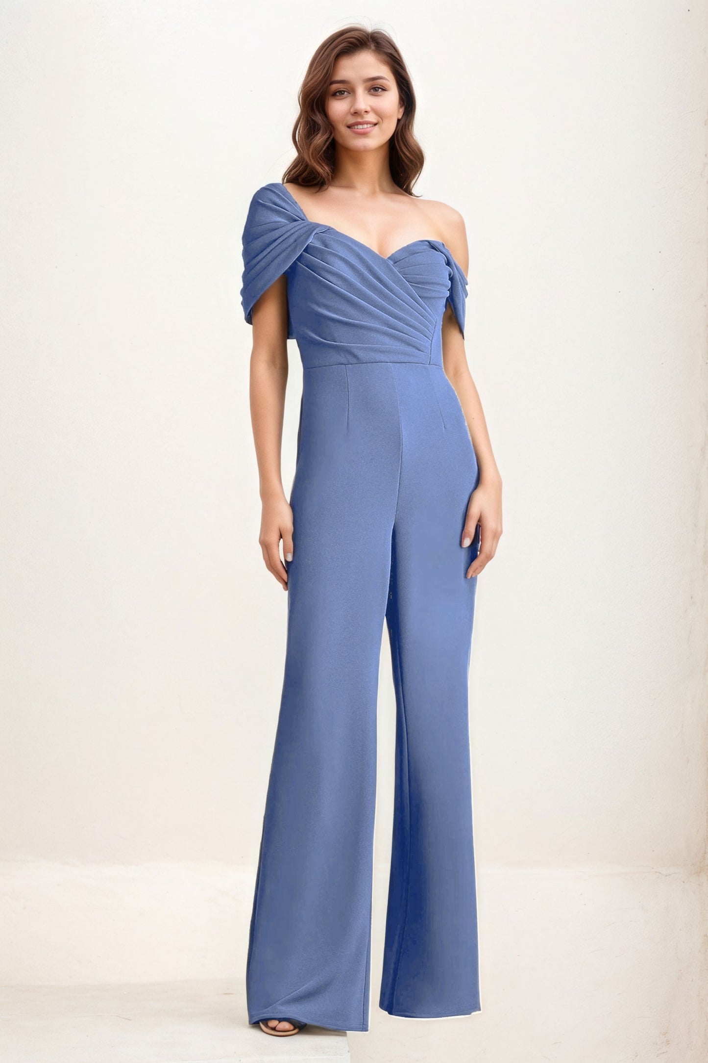Jumpsuit Maxi Elastic Cloth Wedding Guest Dress CG0276