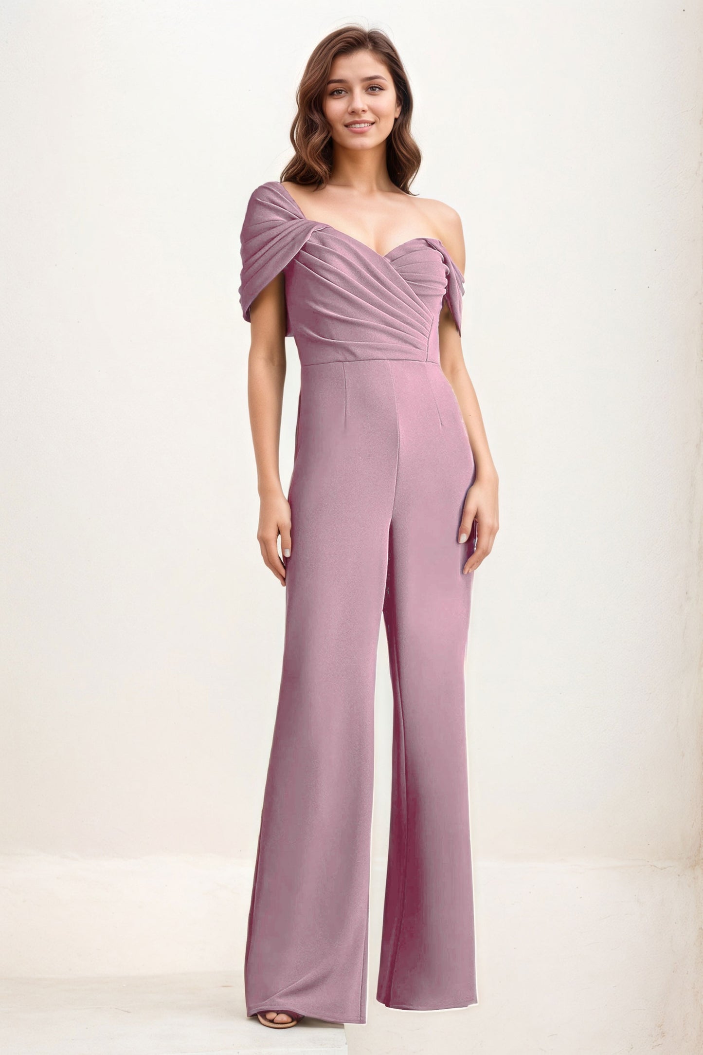 Jumpsuit Maxi Elastic Cloth Wedding Guest Dress CG0276