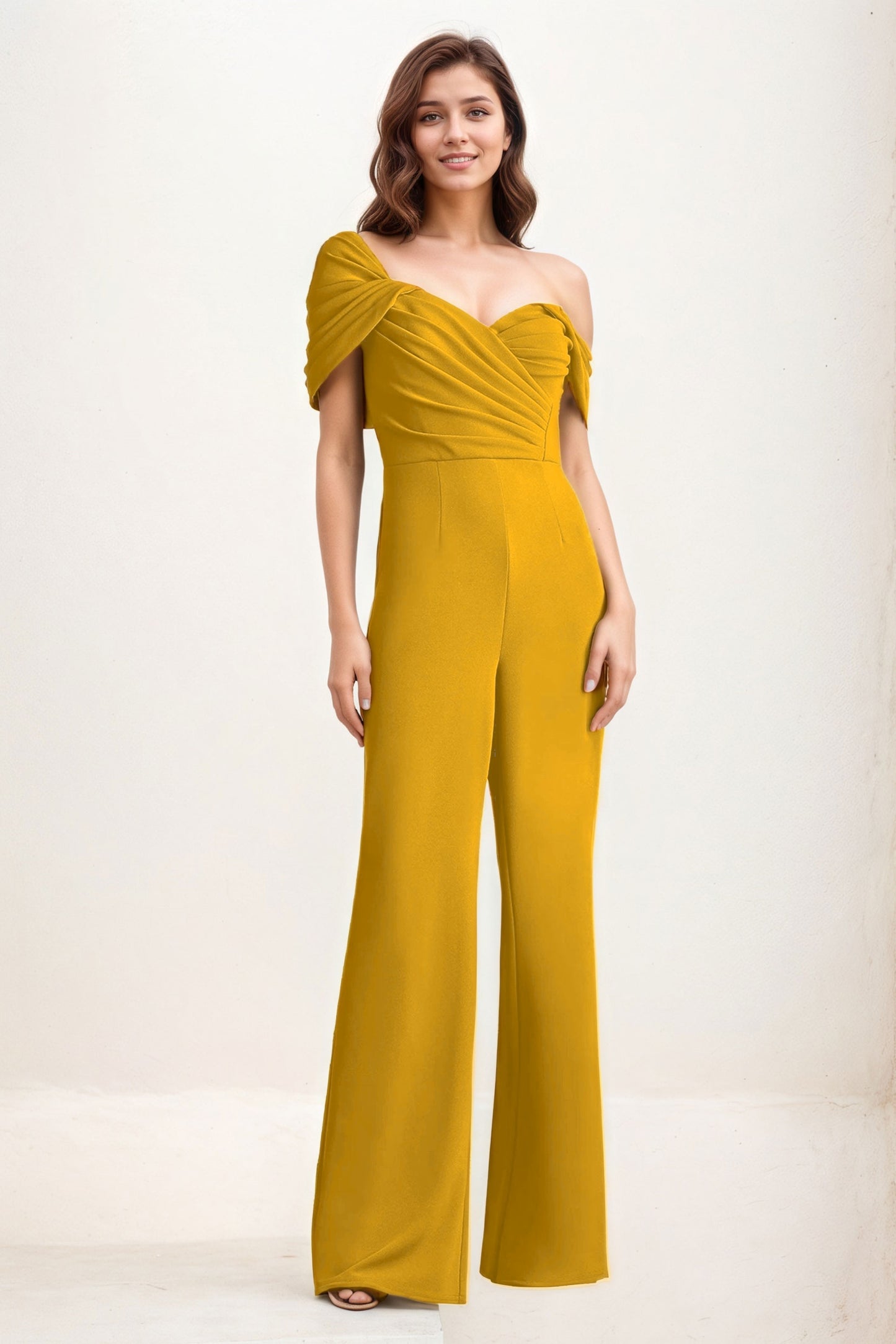 Jumpsuit Maxi Elastic Cloth Wedding Guest Dress CG0276