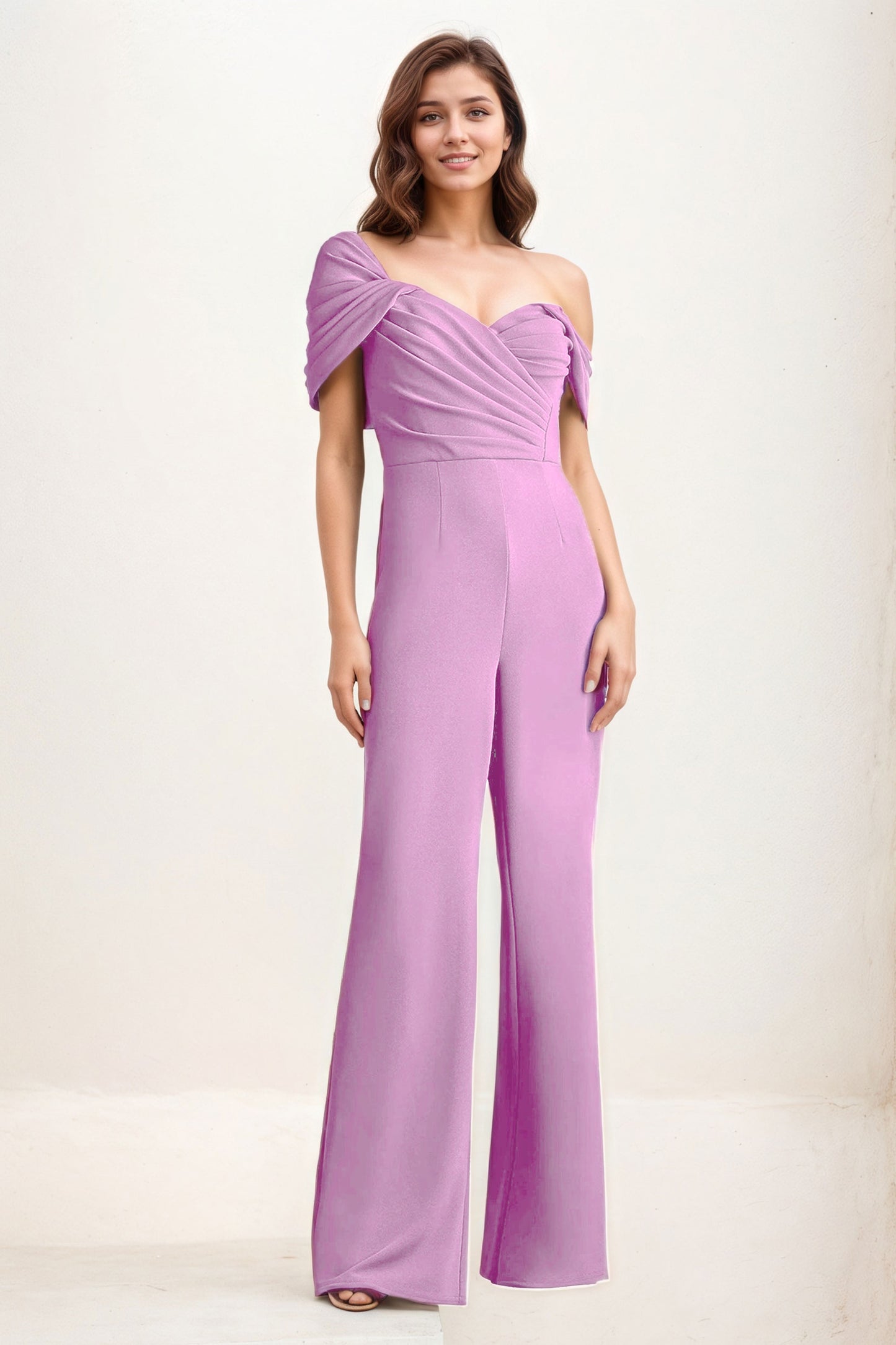 Jumpsuit Maxi Elastic Cloth Wedding Guest Dress CG0276