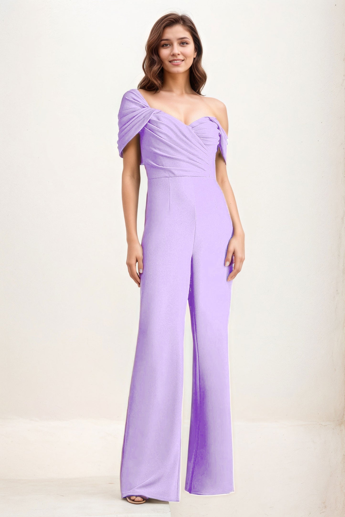Jumpsuit Maxi Elastic Cloth Wedding Guest Dress CG0276
