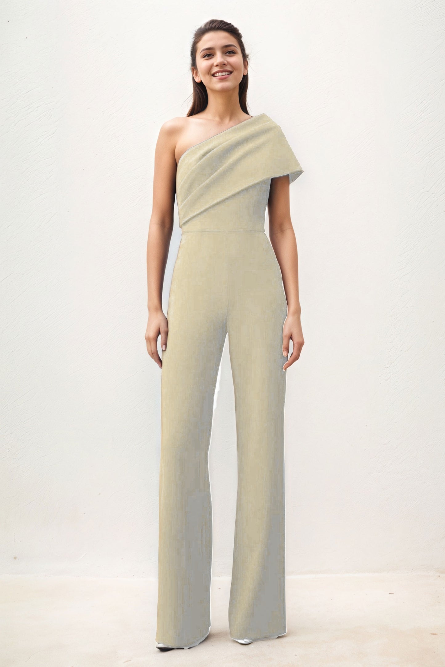 Jumpsuit Maxi Elastic Cloth Wedding Guest Dress CG0277