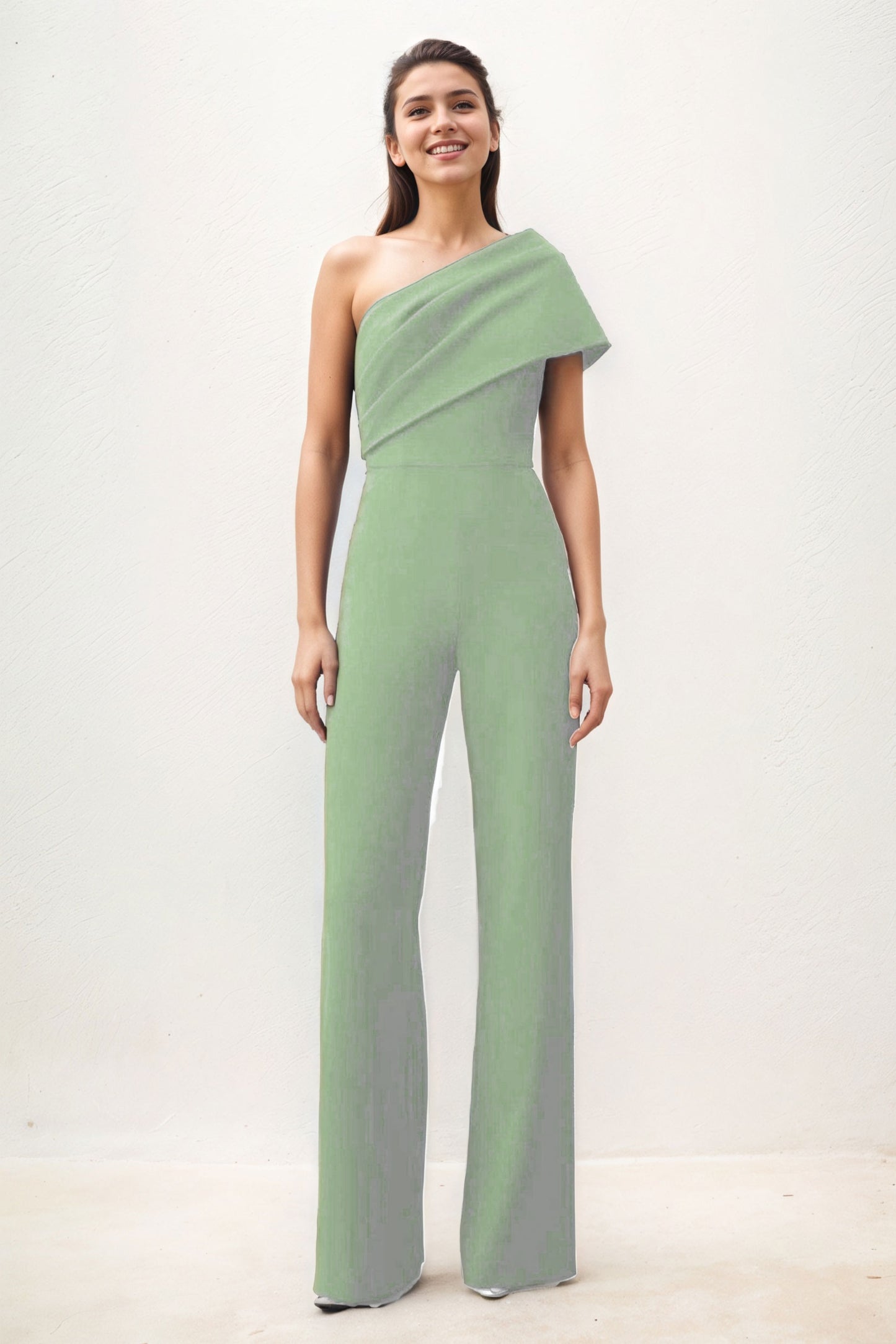 Jumpsuit Maxi Elastic Cloth Wedding Guest Dress CG0277