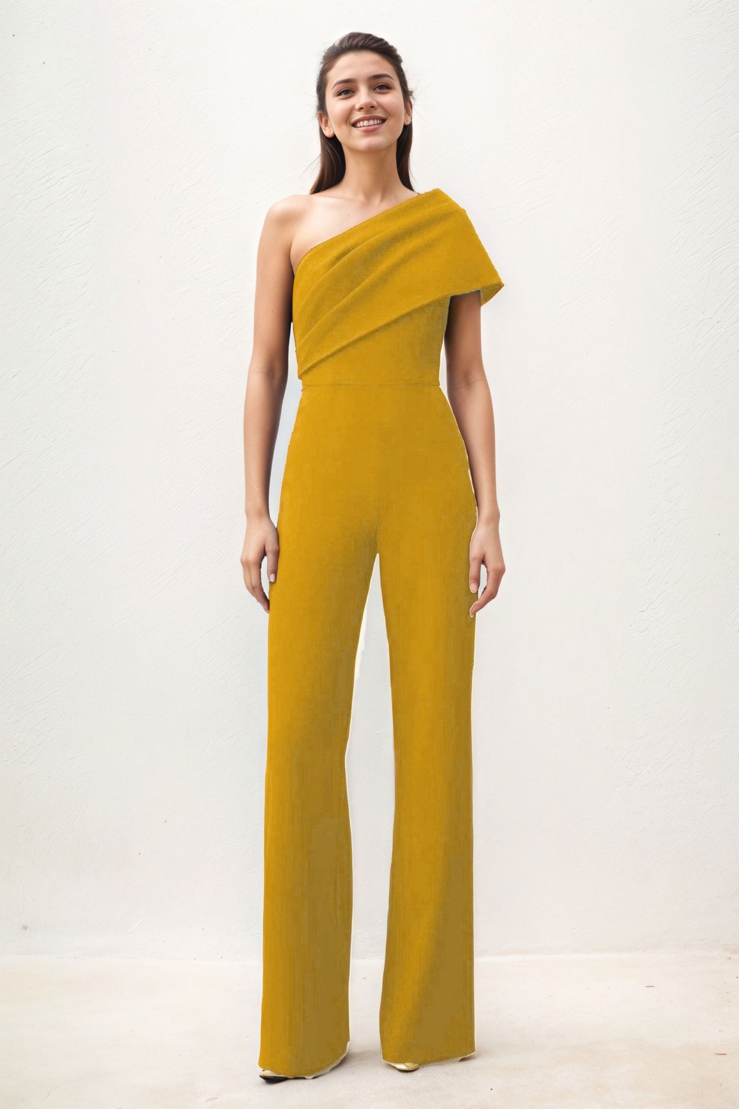Jumpsuit Maxi Elastic Cloth Wedding Guest Dress CG0277