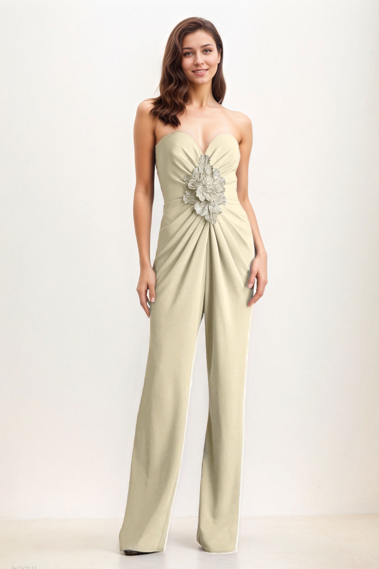 Jumpsuit Maxi Elastic Cloth Wedding Guest Dress CG0278