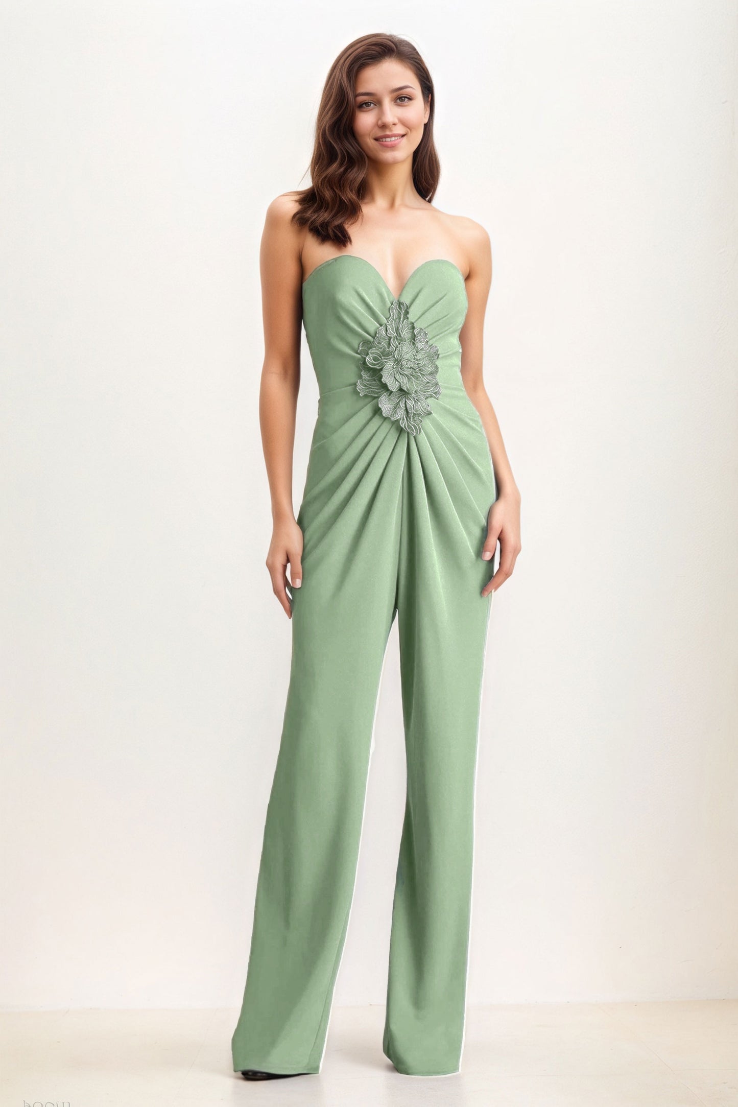 Jumpsuit Maxi Elastic Cloth Wedding Guest Dress CG0278