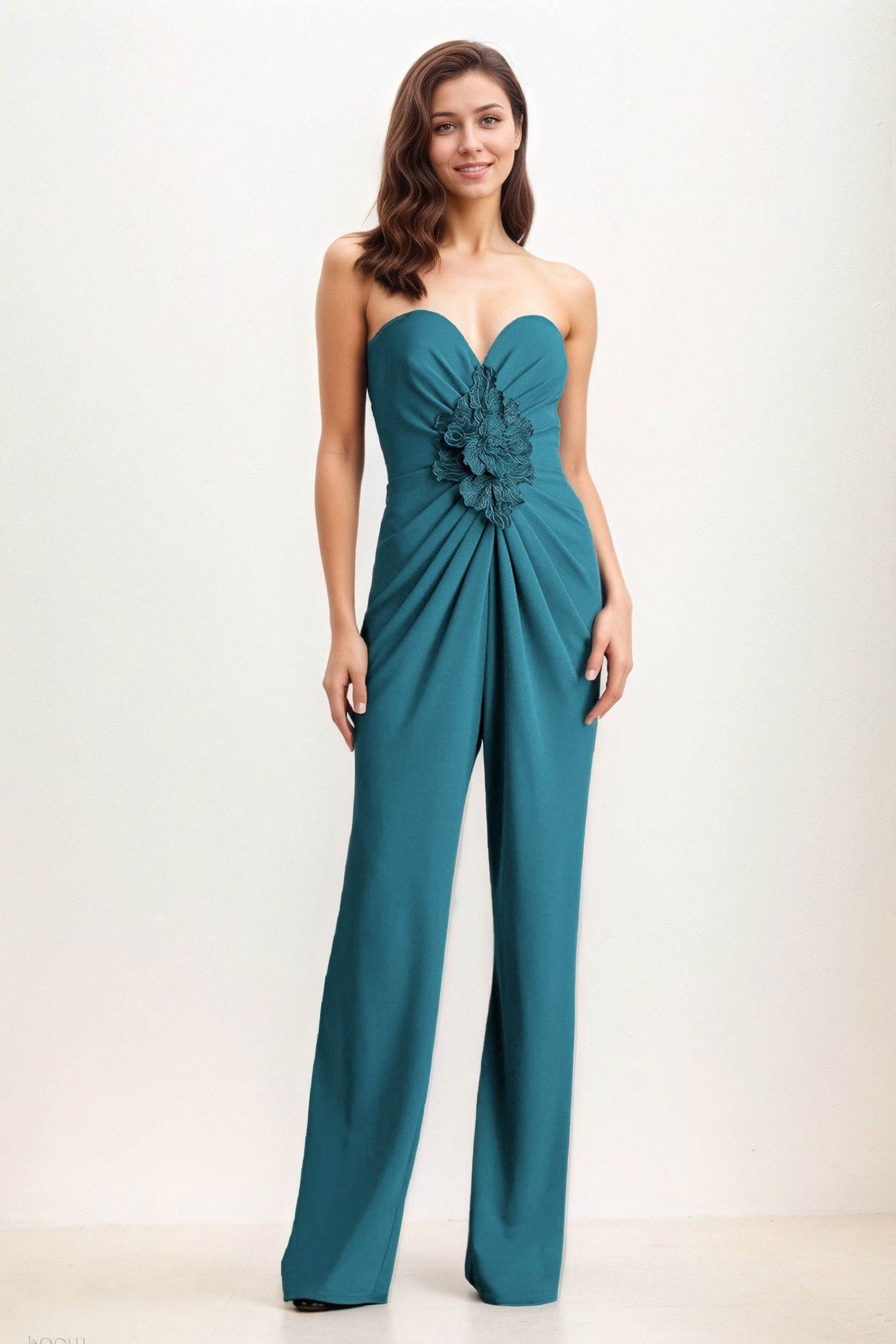 Jumpsuit Maxi Elastic Cloth Wedding Guest Dress CG0278 - COCOMELODY