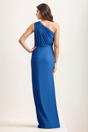 Sheath-Column Maxi Chiffon Wedding Guest Dress CG0282 - COCOMELODY