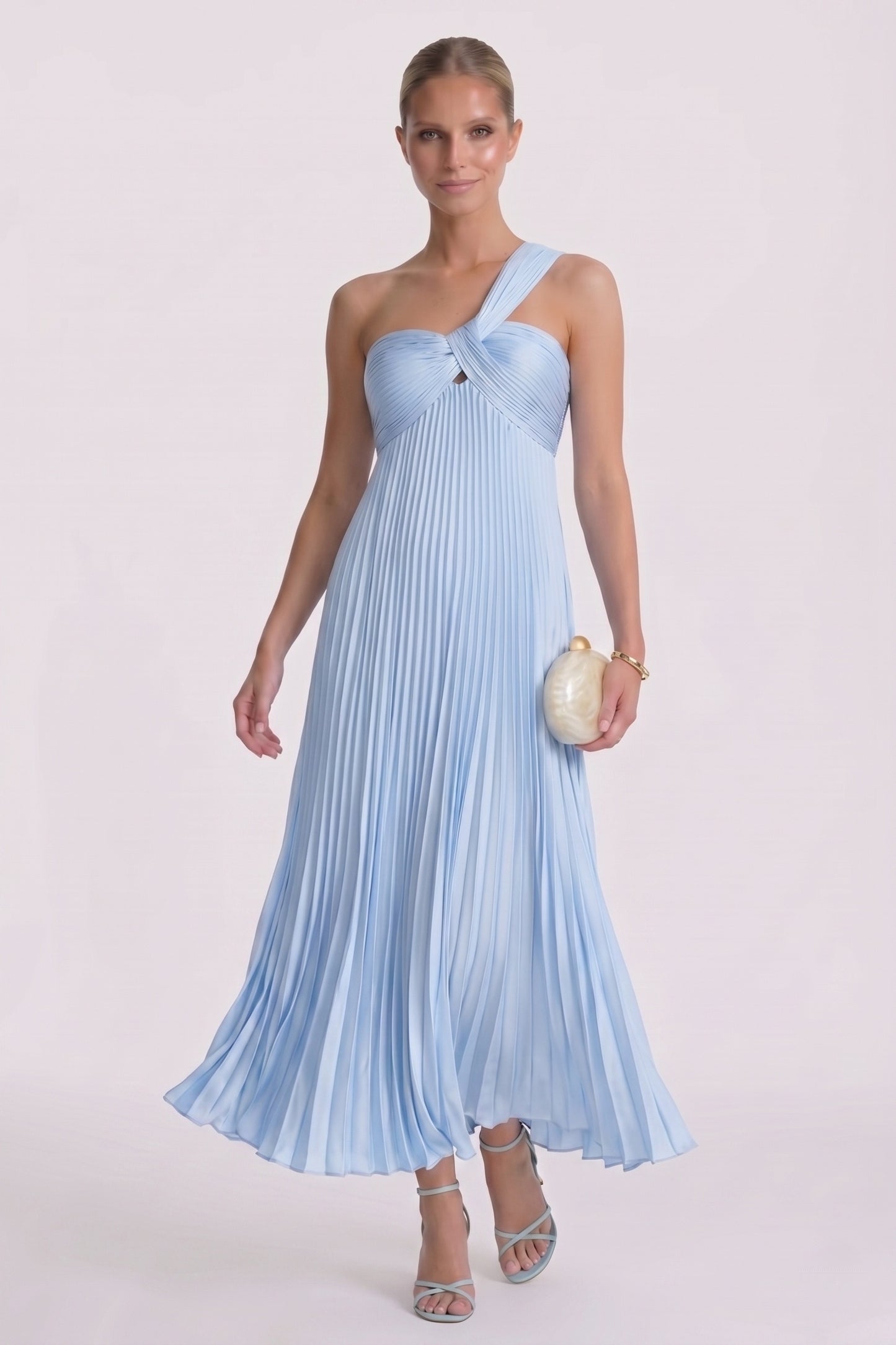 A-Line Ankle Length Lace Wedding Guest Dress CG0324