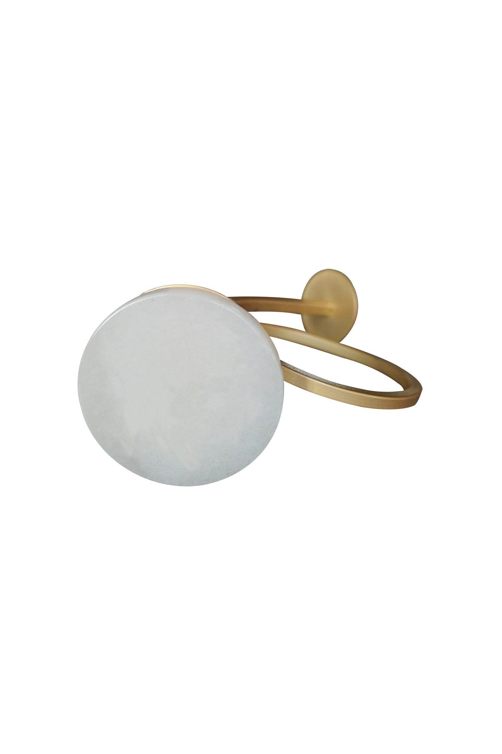 Premium Matte Gold Napkin Ring Holder CGF0006 (Set of 6 pcs) - COCOMELODY