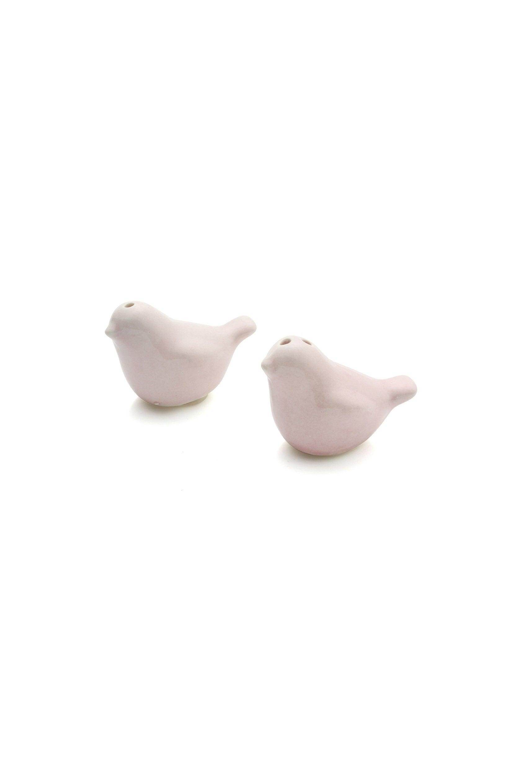 Pink Kissing Birds Salt and Pepper Shakers Set for Wedding Shower Favors CGF0011 (Set of 6 pcs) - COCOMELODY