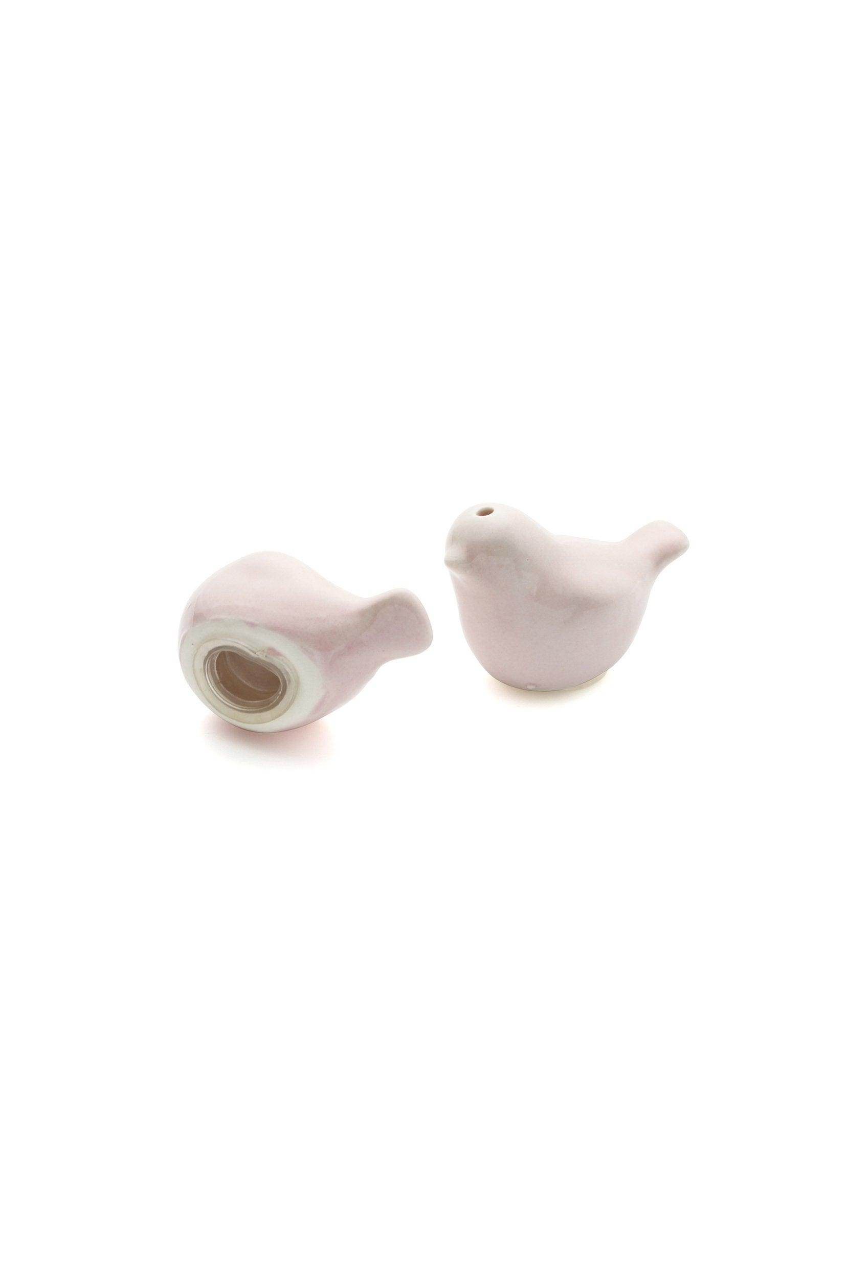 Pink Kissing Birds Salt and Pepper Shakers Set for Wedding Shower Favors CGF0011 (Set of 6 pcs) - COCOMELODY
