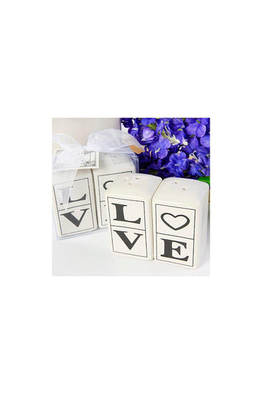 Love Ceramic Salt and Pepper Shakers Set Favors CGF0015 (Set of 6 pcs) - COCOMELODY