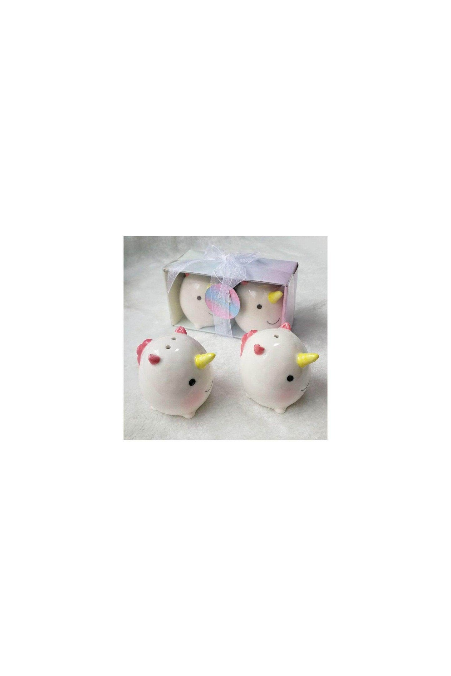 Unicorn Salt Pepper Shakers Set Baby Shower Favors Birthday Party Favors (Set of 6 pcs) - COCOMELODY
