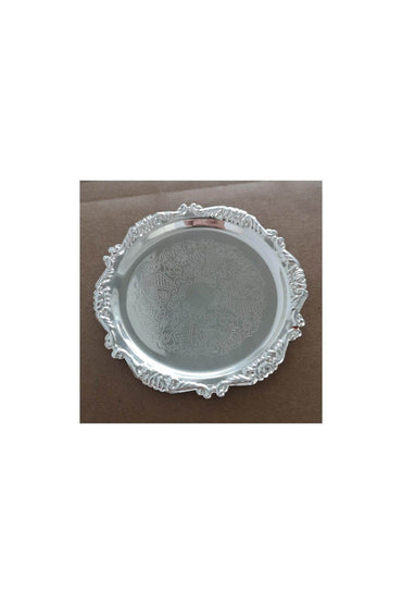Small Round Silver Ornate Trinket Dish 3.9in CGF0097 (Set of 6 pcs) - COCOMELODY