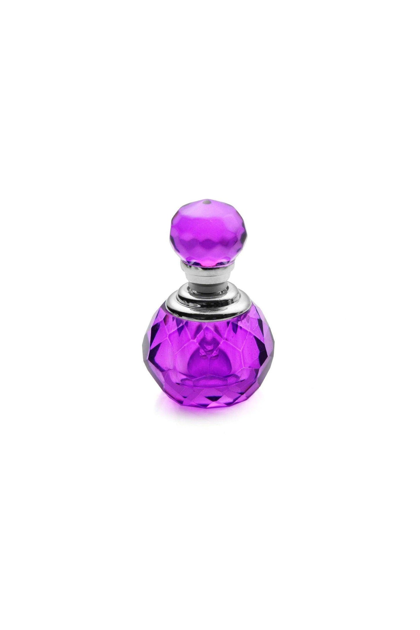Mini Crystal Perfume Bottle with Stopper Bridal Party Favors CGF0105 (Set of 6 pcs) - COCOMELODY