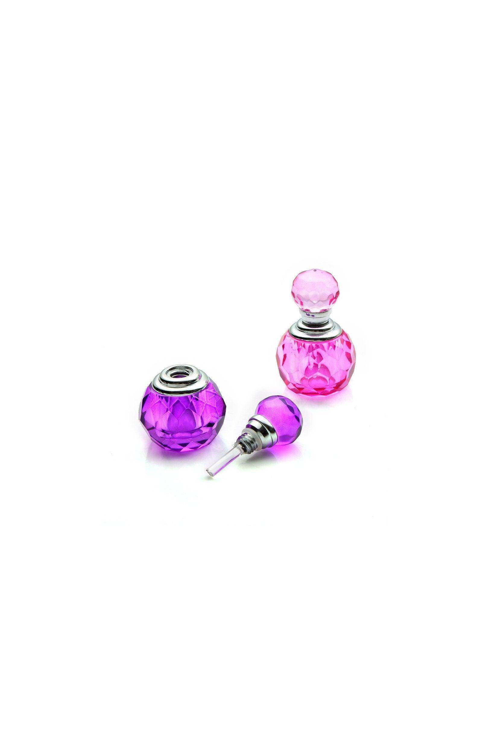 Mini Crystal Perfume Bottle with Stopper Bridal Party Favors CGF0105 (Set of 6 pcs) - COCOMELODY