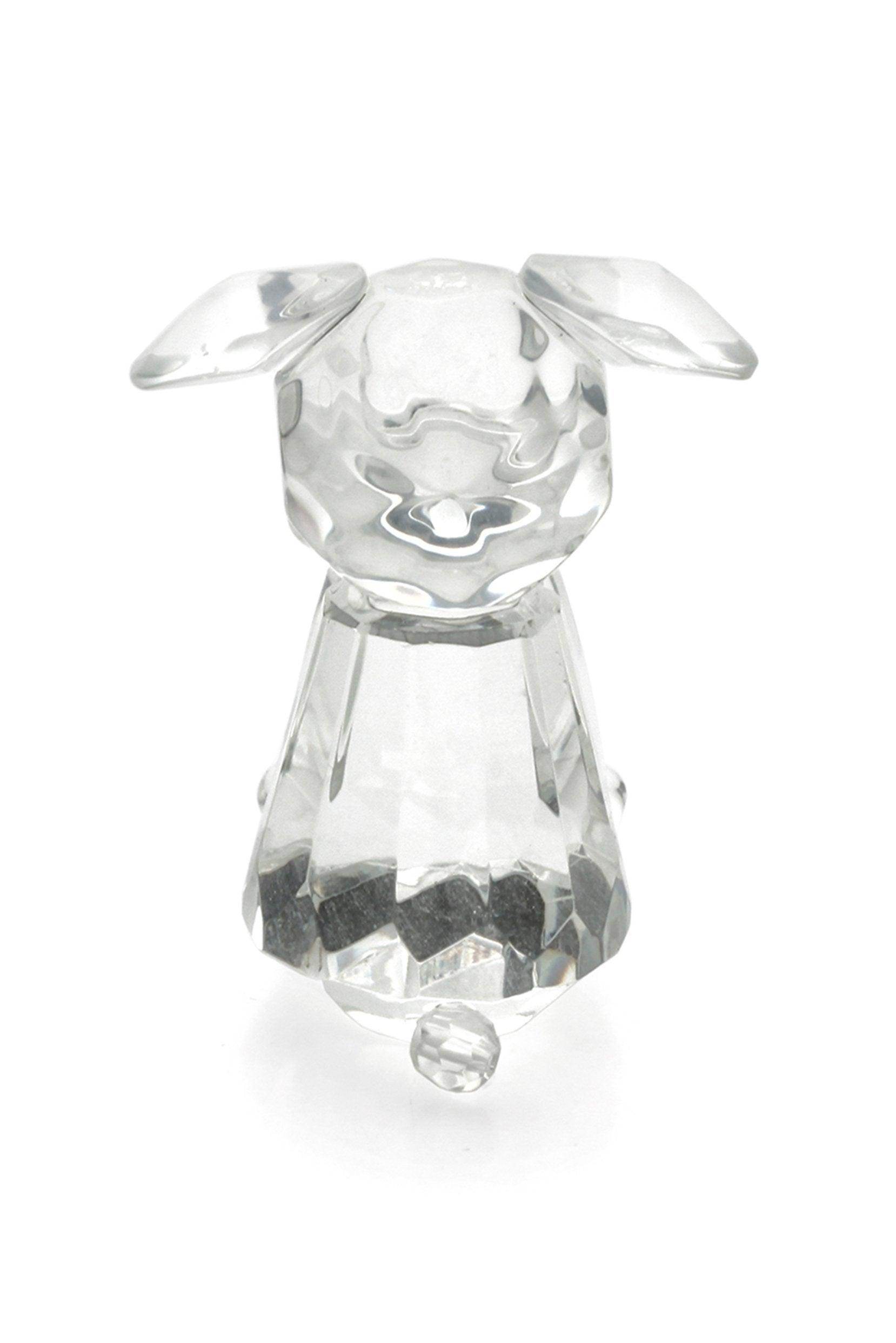 Cute Crystal Dog and Bone Miniature Favor Ornaments CGF0149 (Set of 6 pcs) - COCOMELODY