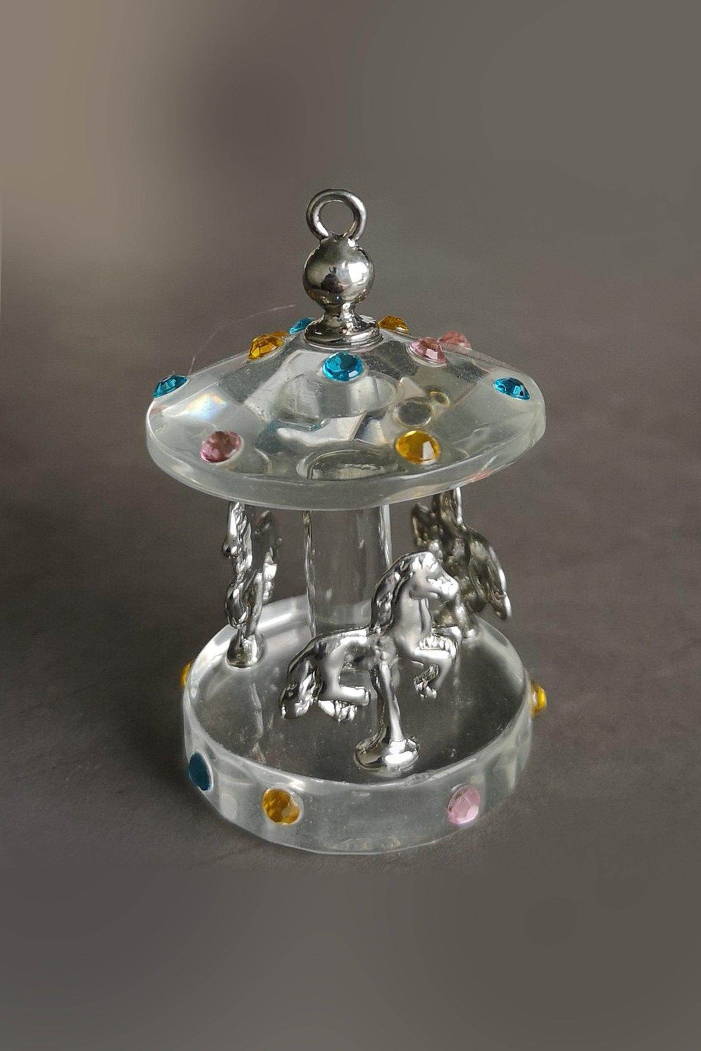 Crystal Christmas Carousel Figurine Ornament CGF0162 (Set of 6 pcs) - COCOMELODY