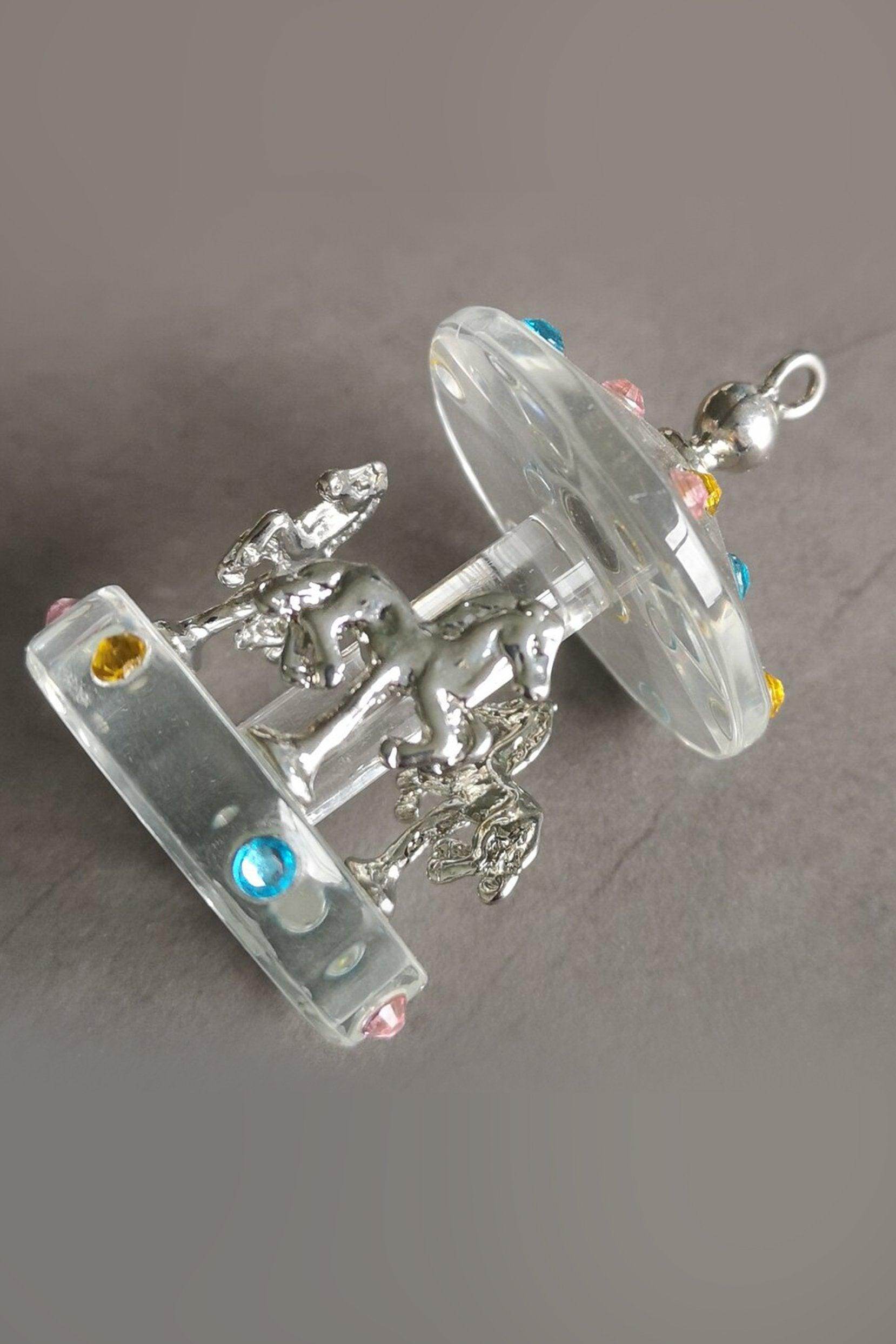 Crystal Christmas Carousel Figurine Ornament CGF0162 (Set of 6 pcs) - COCOMELODY