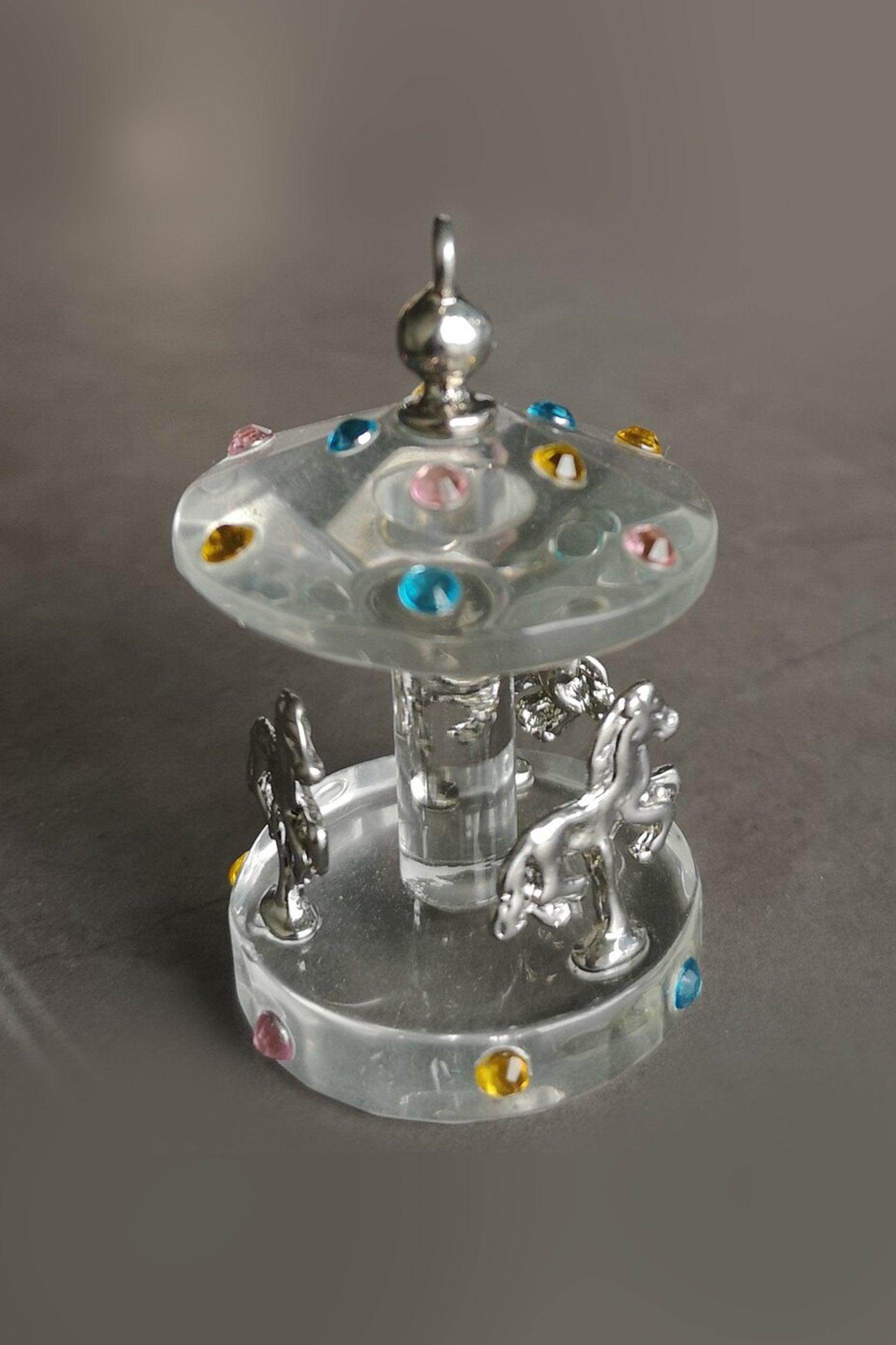 Crystal Christmas Carousel Figurine Ornament CGF0162 (Set of 6 pcs) - COCOMELODY