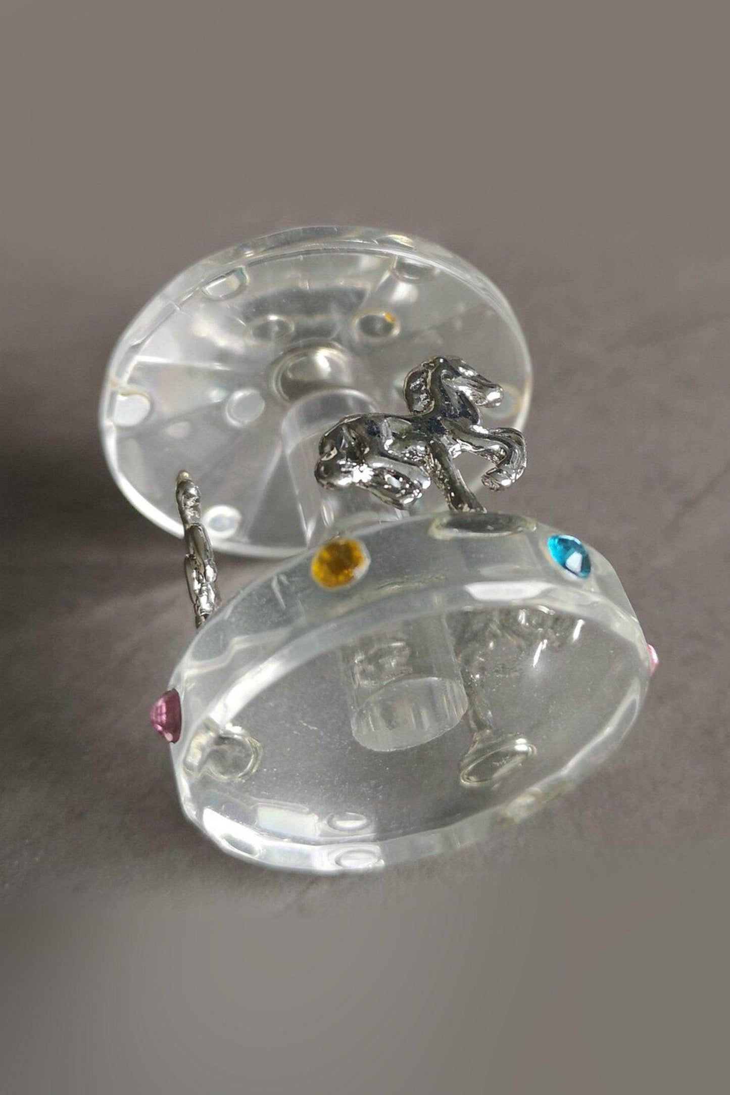 Crystal Christmas Carousel Figurine Ornament CGF0162 (Set of 6 pcs) - COCOMELODY