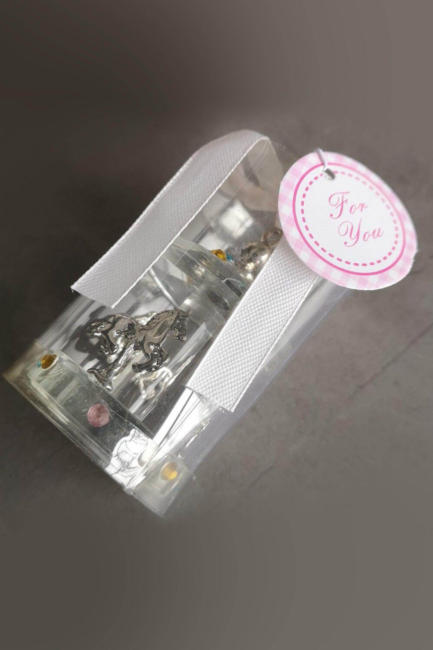 Crystal Christmas Carousel Figurine Ornament CGF0162 (Set of 6 pcs) - COCOMELODY