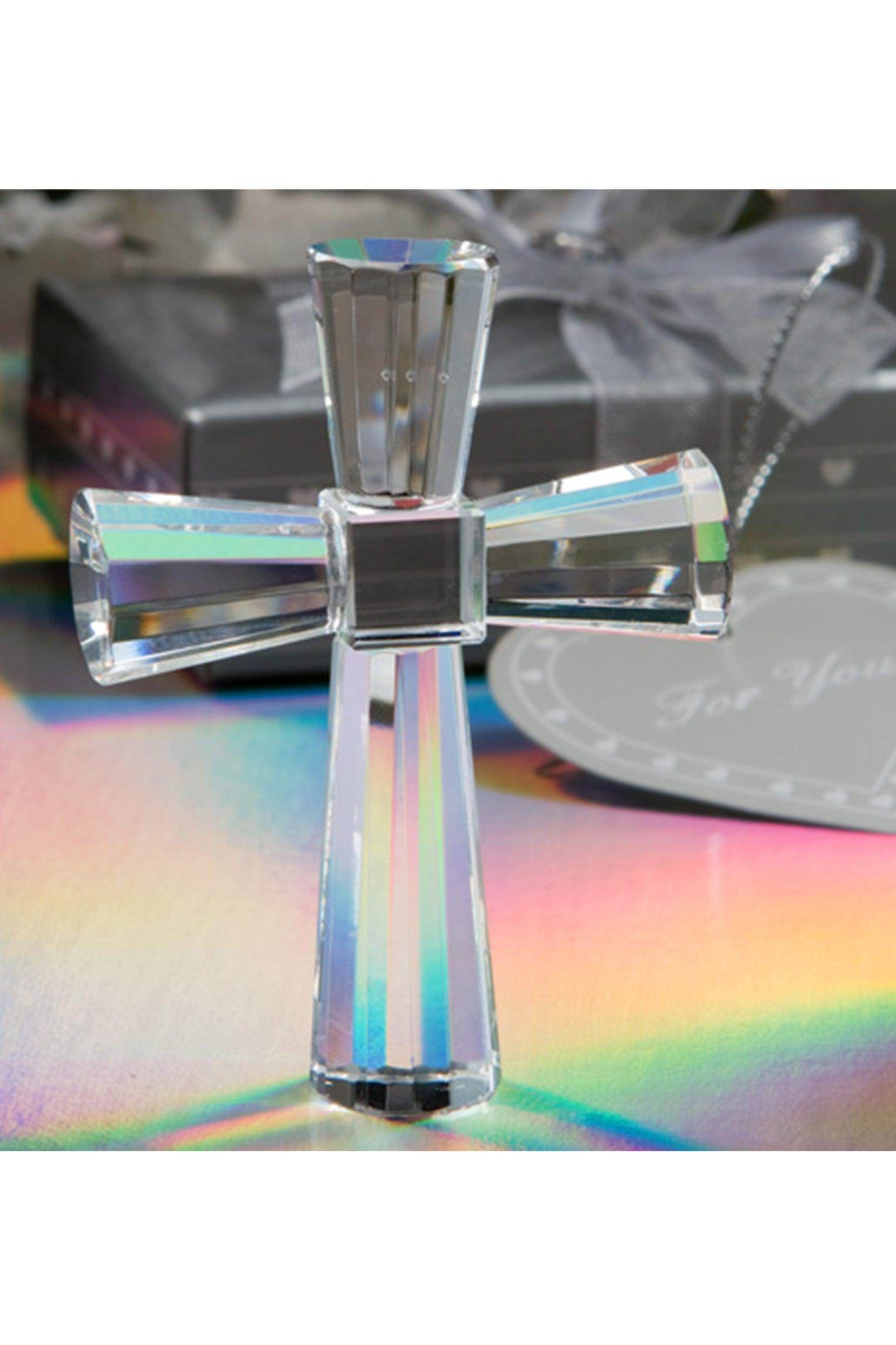 Mini Cross Design Crystal Religious Keepsake CGF0163 (Set of 6 pcs) - COCOMELODY