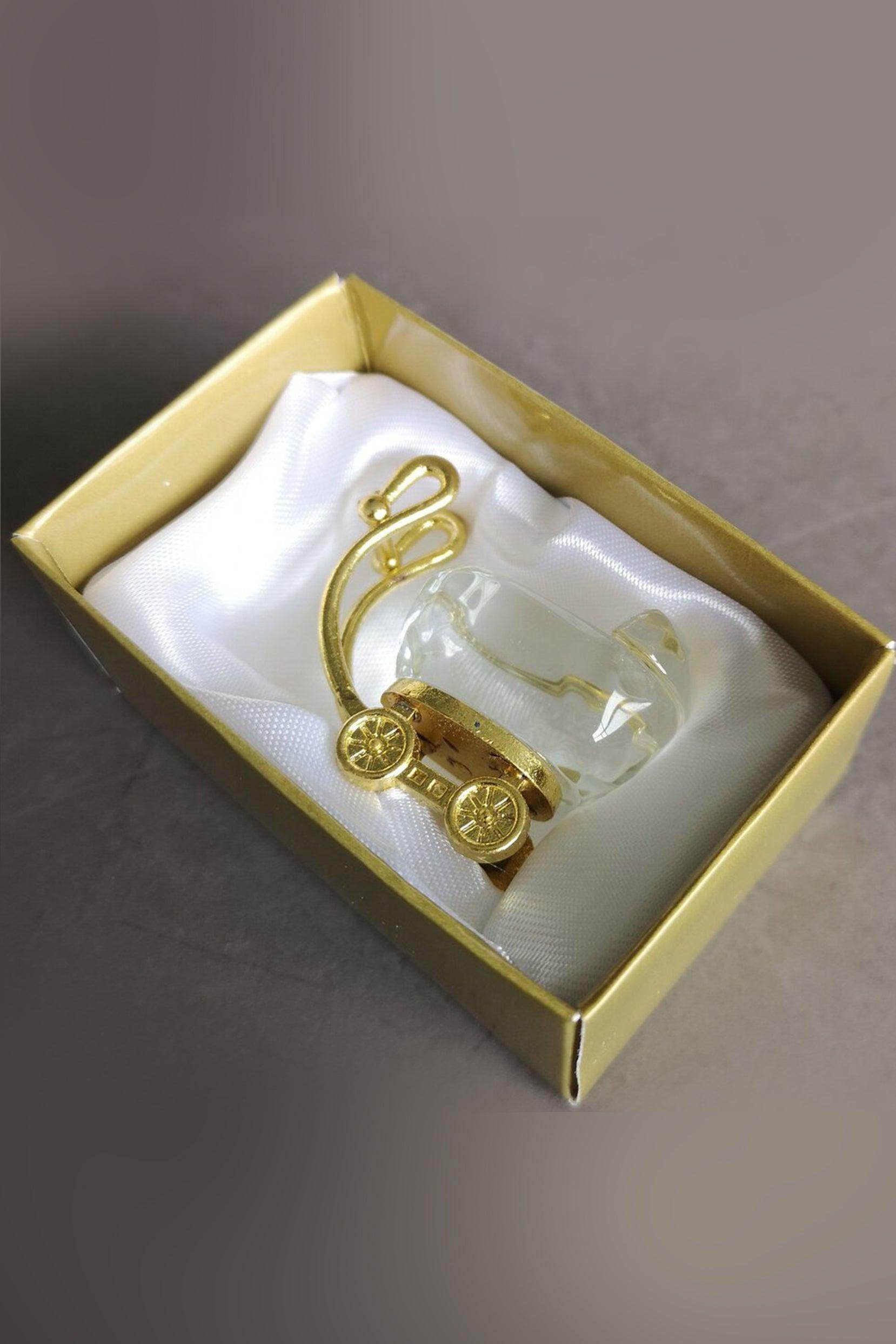 Gold Crystal Baby Carriage Favors CGF0164 (Set of 6 pcs) - COCOMELODY