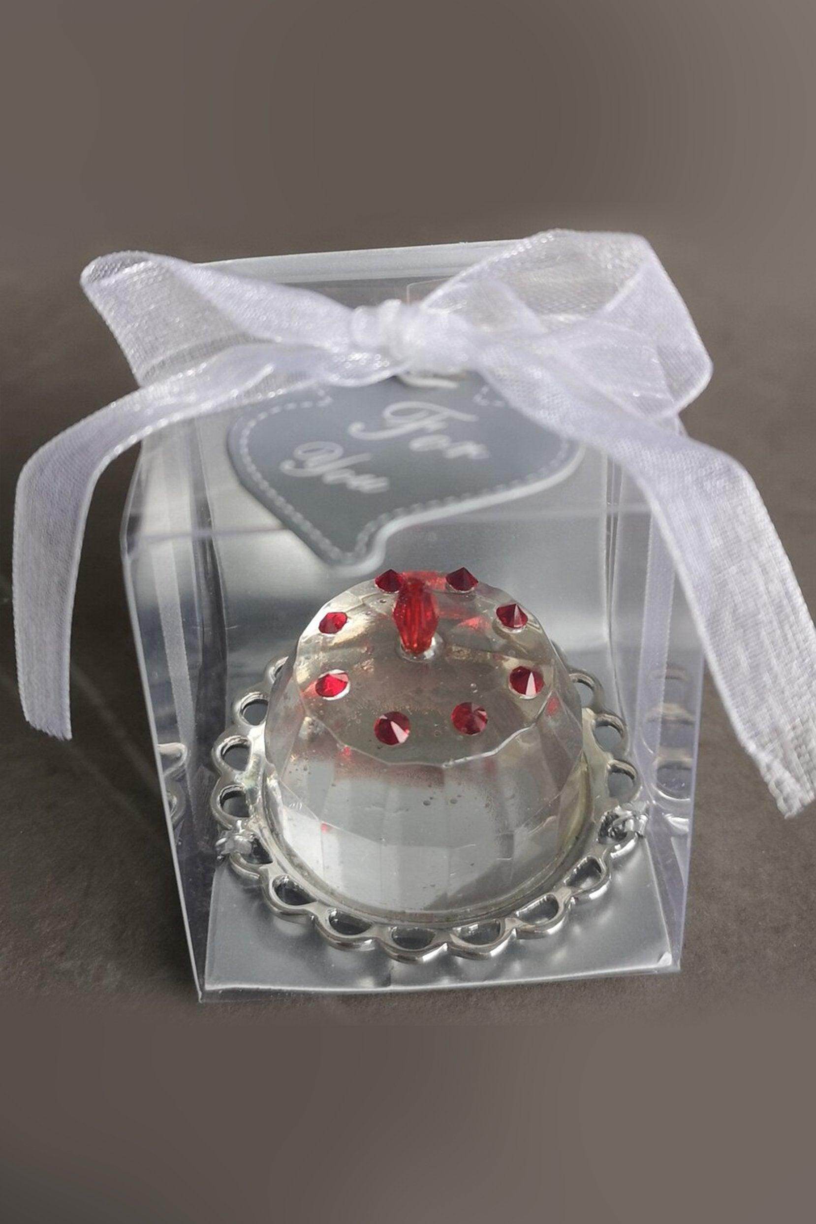 Mini Wedding Cake Crystal Favors CGF0165 (Set of 6 pcs) - COCOMELODY