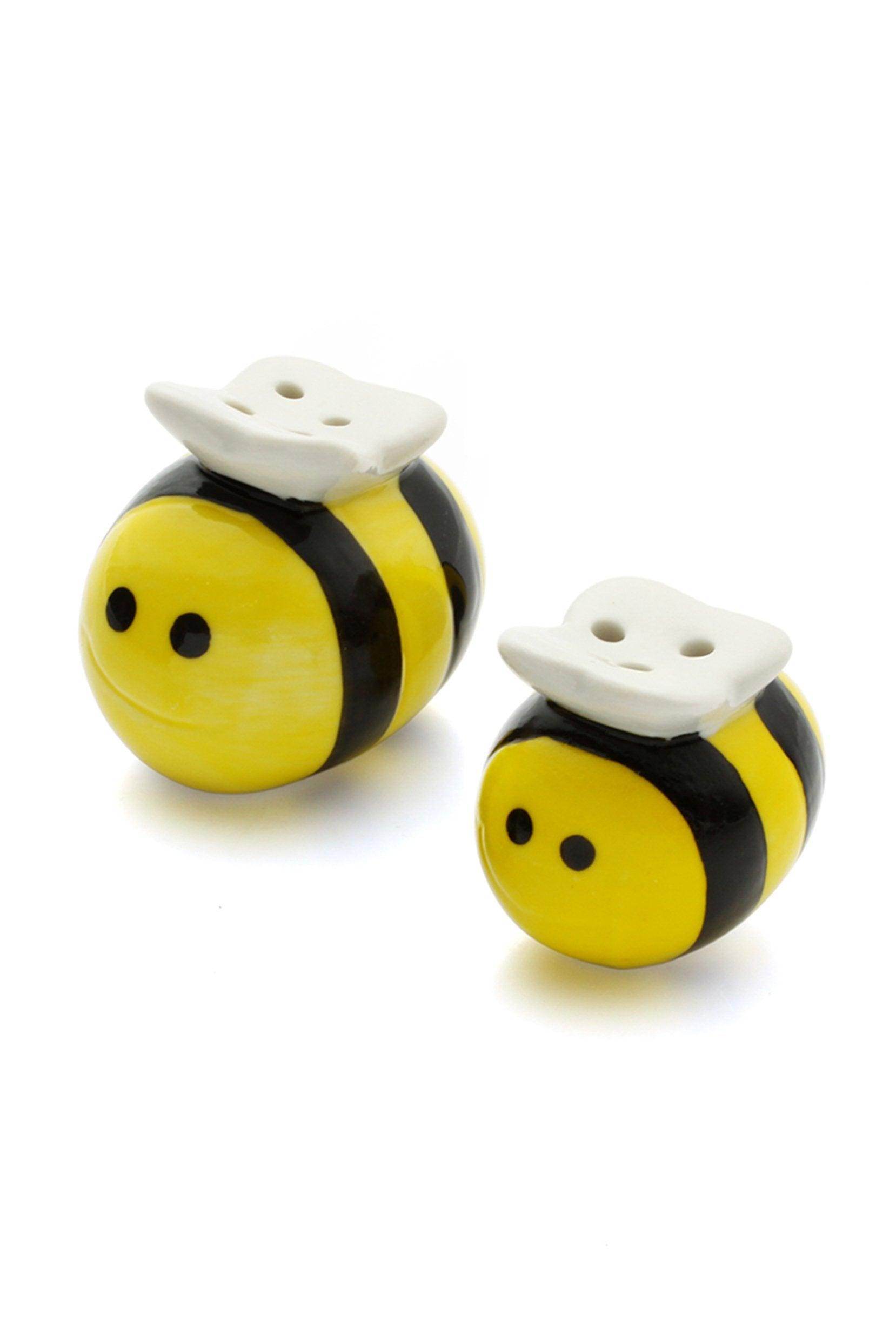 Mommy and Me Sweet as Can Bee Ceramic Honeybee Salt and Pepper Shakers CGF0174 (Set of 6 pcs) - COCOMELODY
