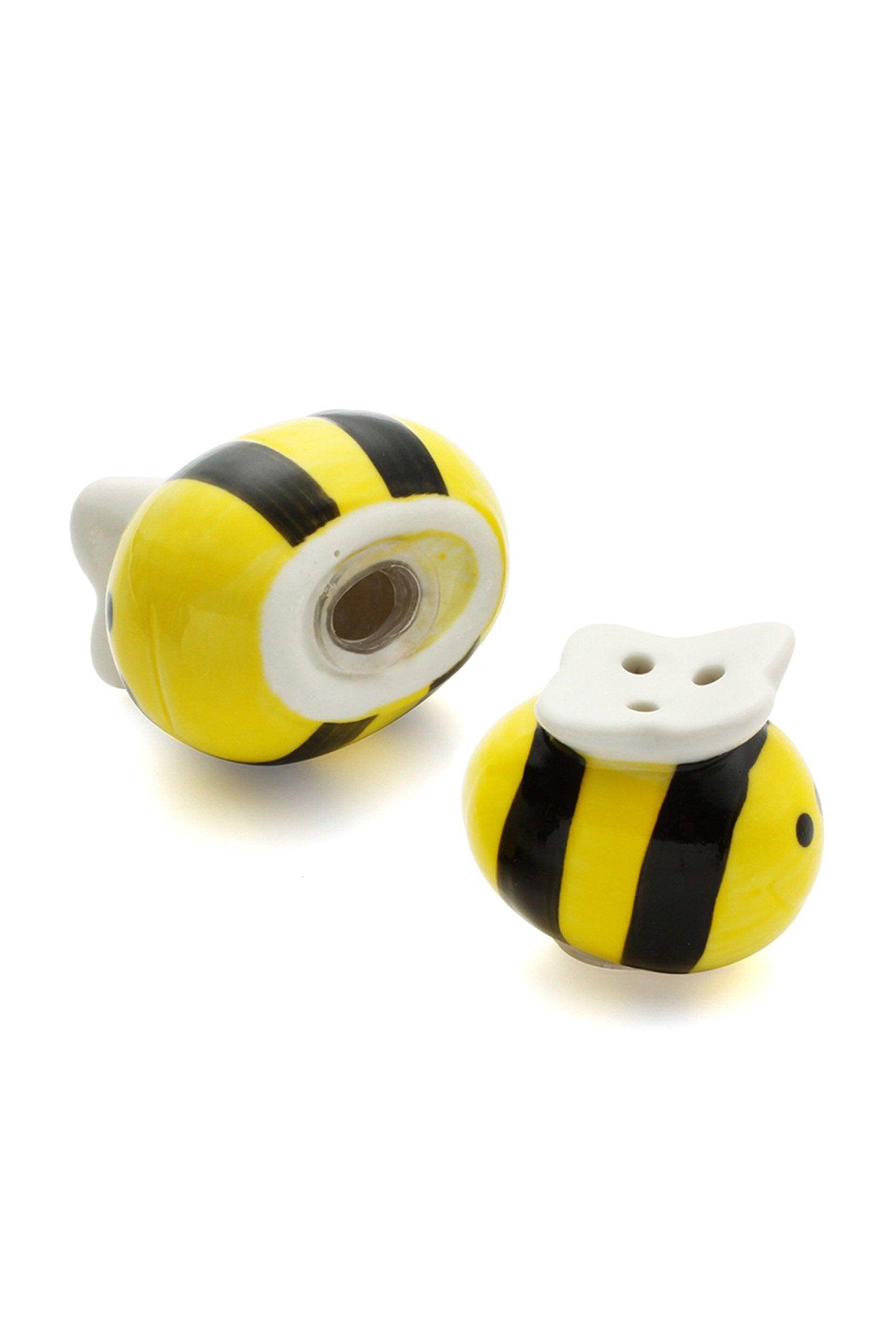 Mommy and Me Sweet as Can Bee Ceramic Honeybee Salt and Pepper Shakers CGF0174 (Set of 6 pcs) - COCOMELODY