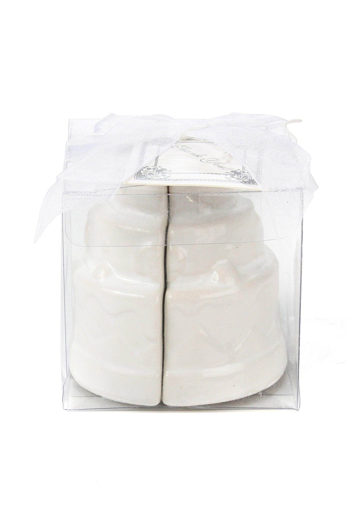 White Cake Salt and Pepper Shakers Set CGF0177 (Set of 6 pcs) - COCOMELODY