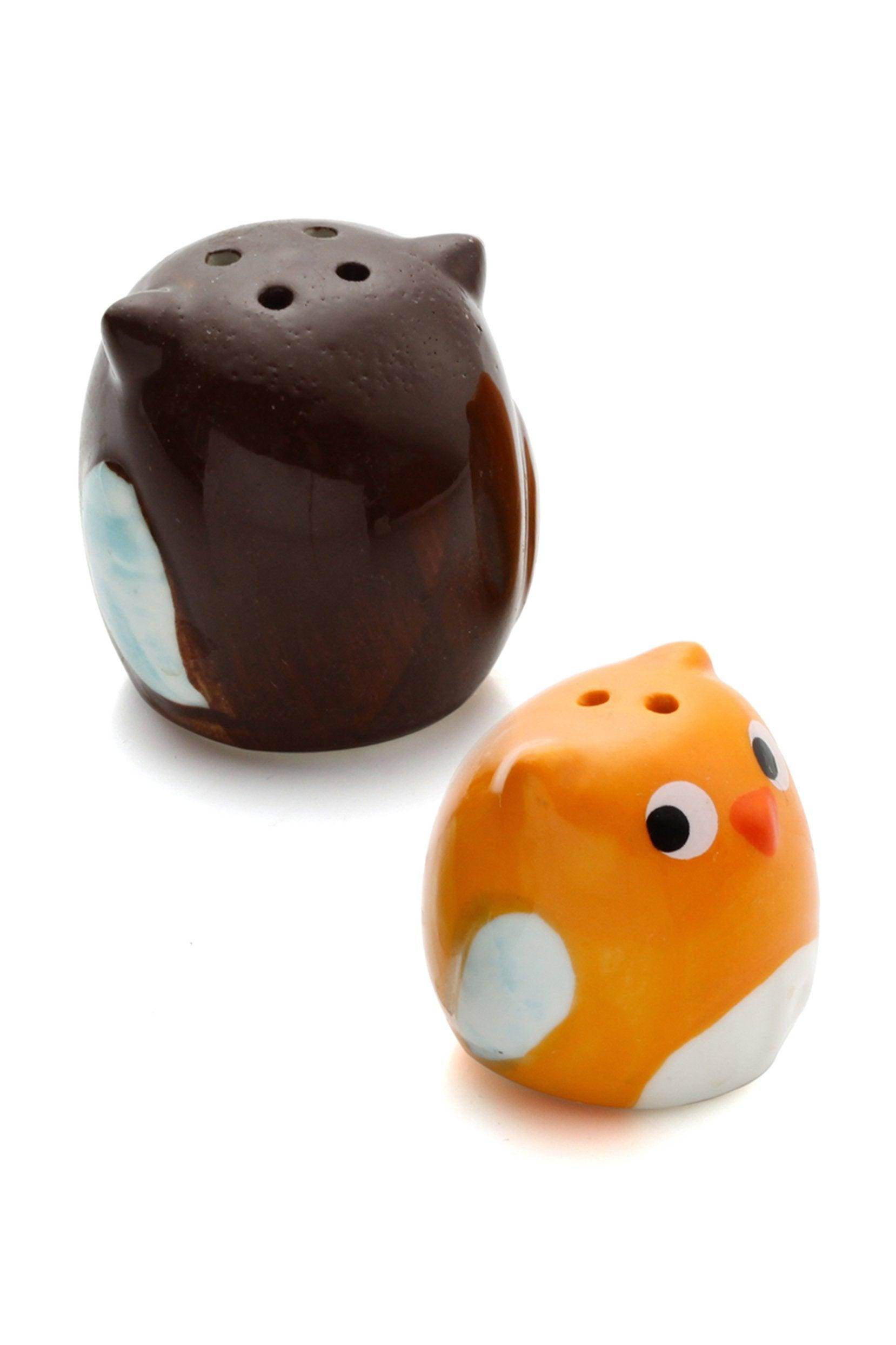 Owl Always Love You Ceramic Mother and Baby Bird Salt&Pepper Shakers CGF0178 (Set of 6 pcs) - COCOMELODY
