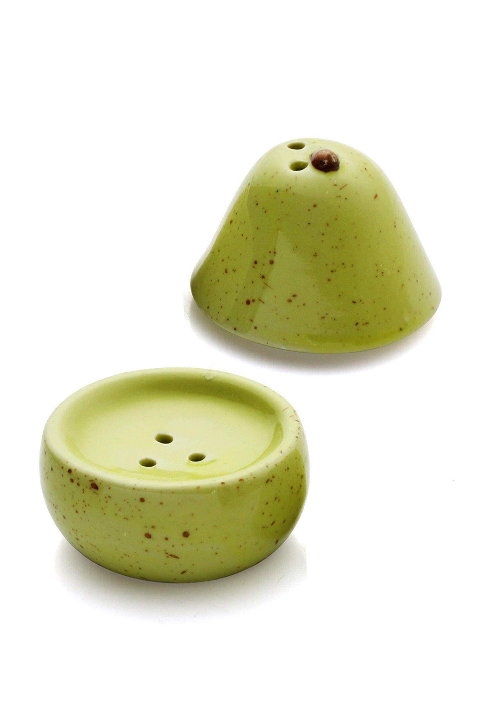Perfect Pair Pear Ceramic Salt and Pepper Shakers CGF0179 (Set of 6 pcs) - COCOMELODY
