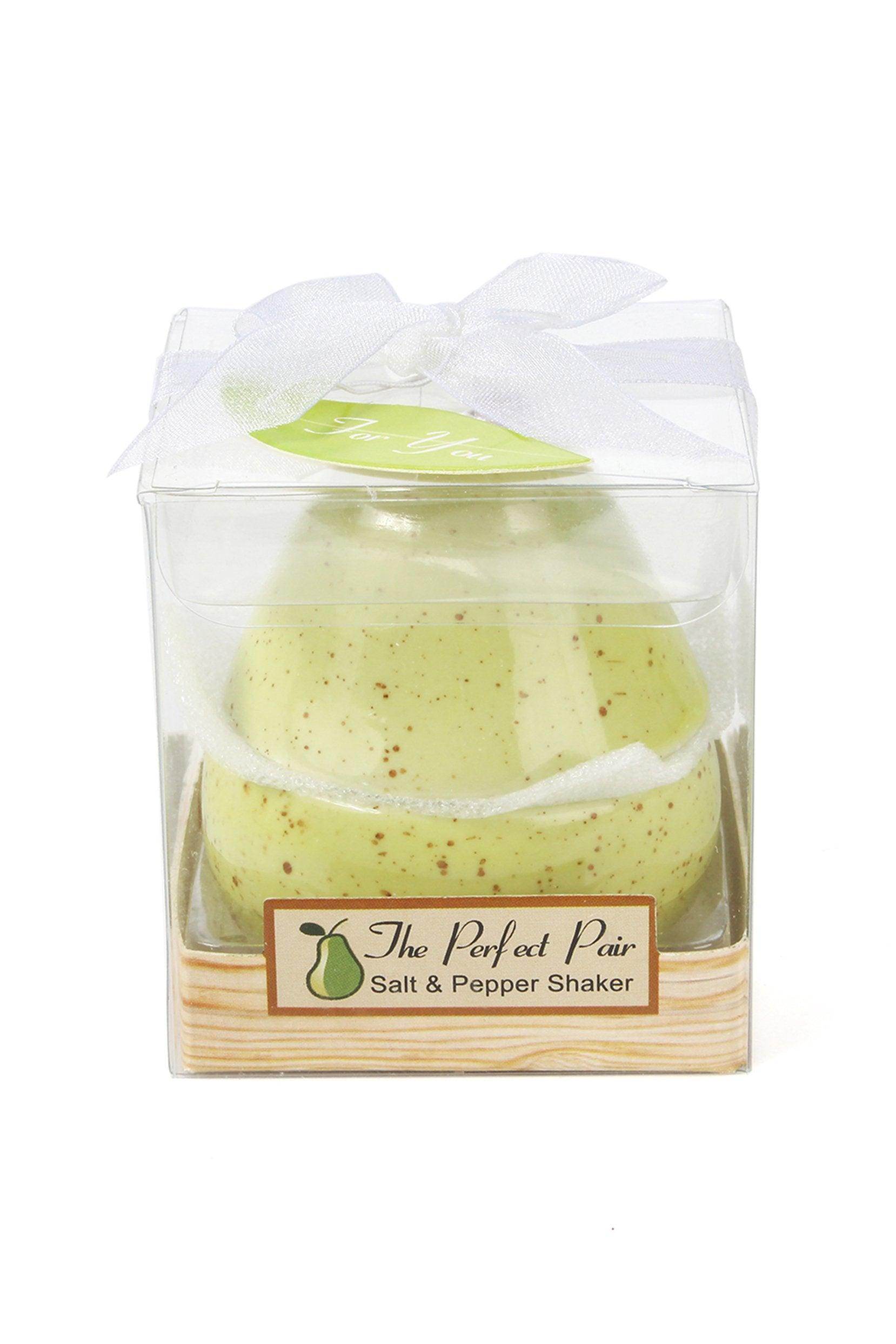 Perfect Pair Pear Ceramic Salt and Pepper Shakers CGF0179 (Set of 6 pcs) - COCOMELODY