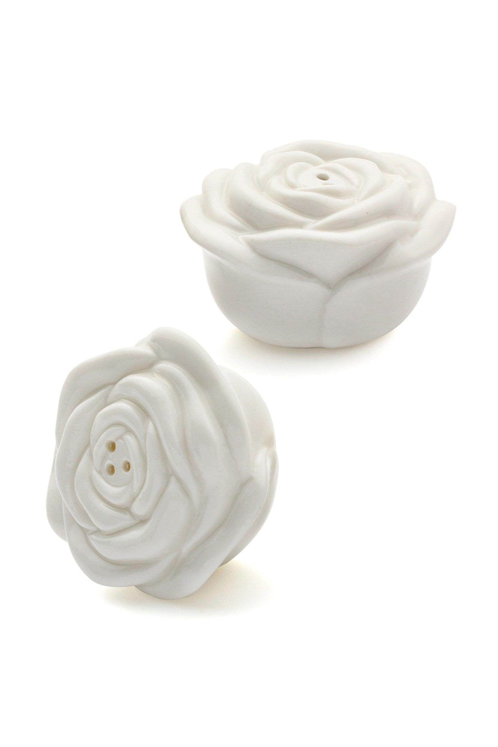 In Bloom Ceramic Rose Salt and Pepper Shakers CGF0183 (Set of 6 pcs) - COCOMELODY