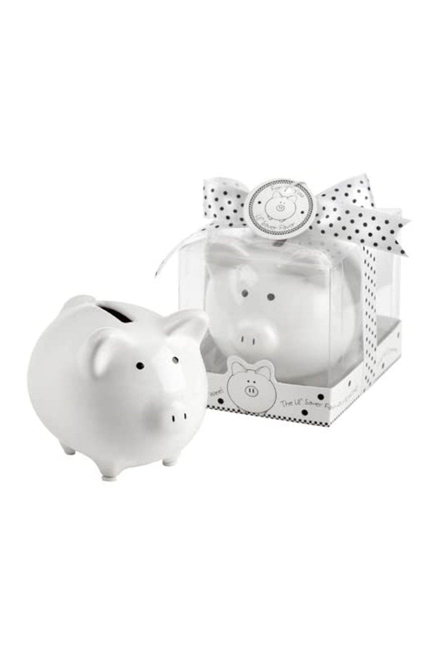 Ceramic Mini-Piggy Bank Baby Shower Favors CGF0193 (Set of 6 pcs) - COCOMELODY