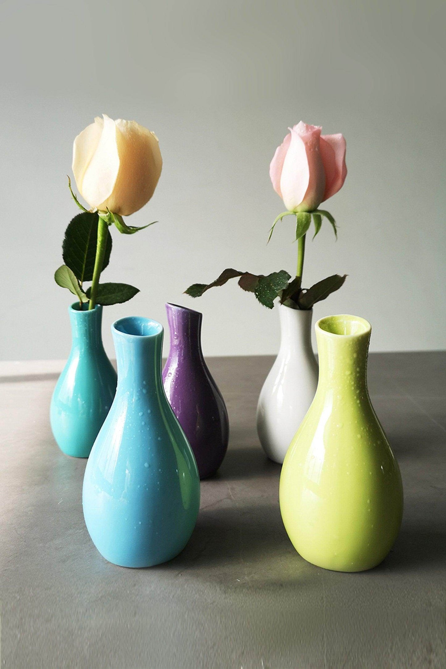 Hand-Painted Ceramic Bud Vases CGF0196 - COCOMELODY