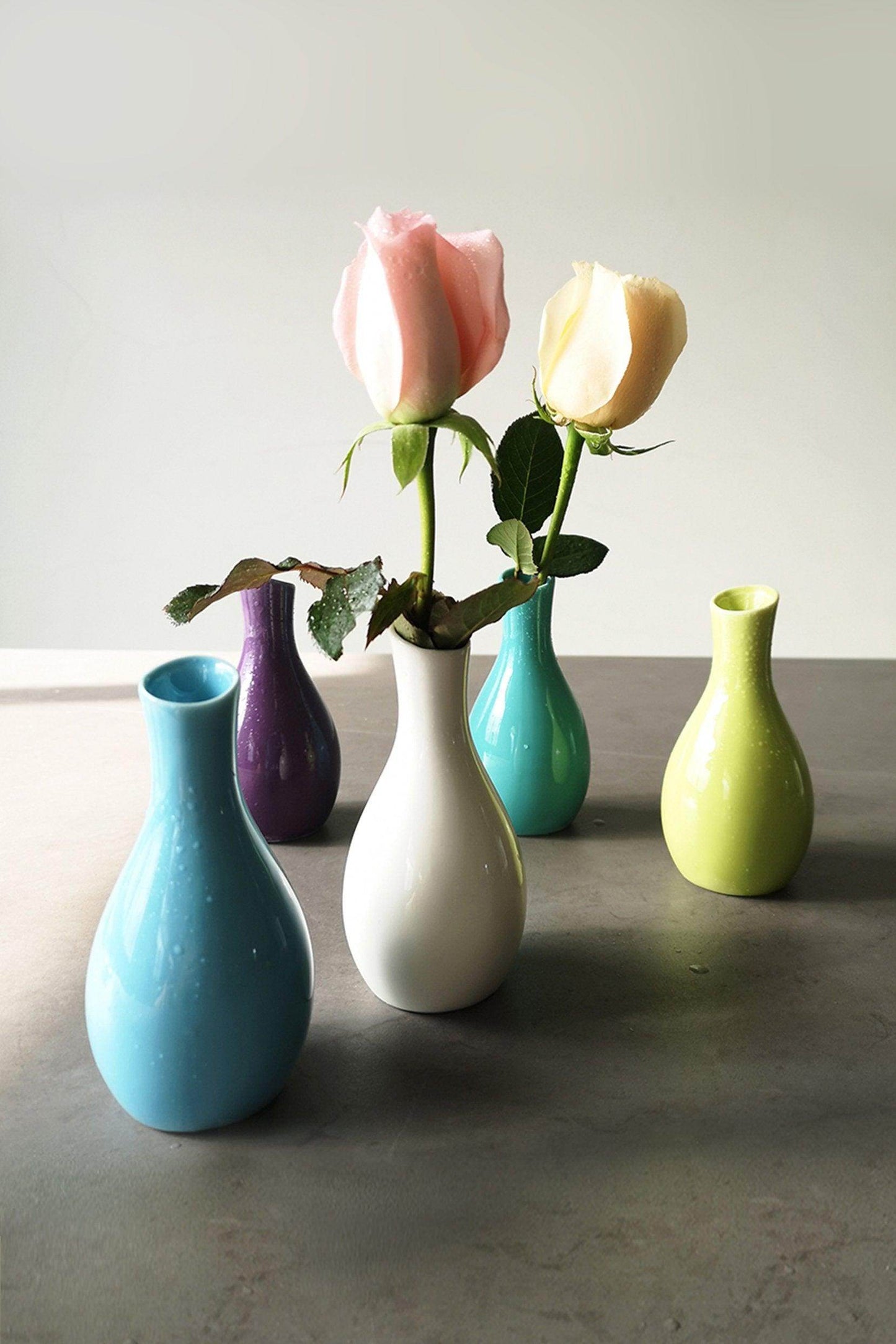Hand-Painted Ceramic Bud Vases CGF0196 - COCOMELODY