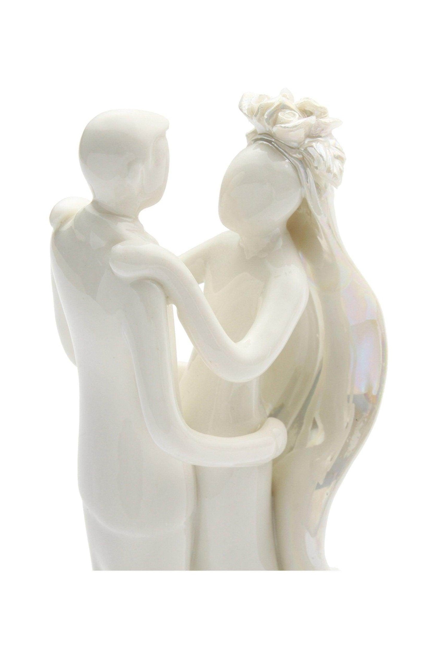 Wedding Cake Topper-Pearl Color Bride Groom Couple Topper CGF0203 (Set of 1 pcs) - COCOMELODY