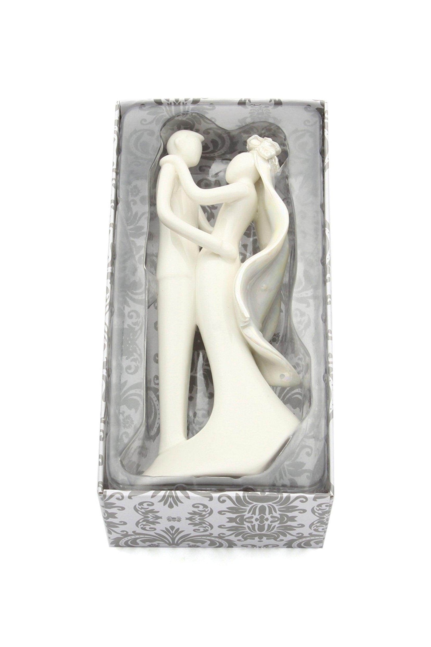 Wedding Cake Topper-Pearl Color Bride Groom Couple Topper CGF0203 (Set of 1 pcs) - COCOMELODY